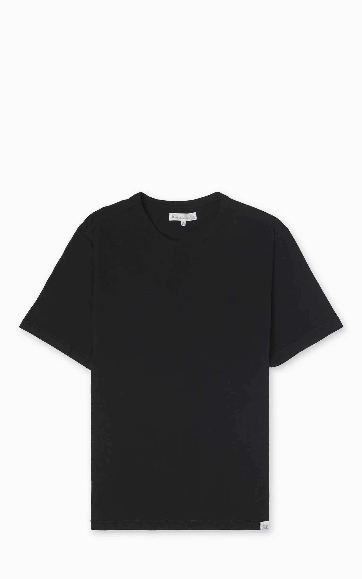 MERZ B. SCHWANEN PIMATEE01 TEE DEEP BLACK - 1