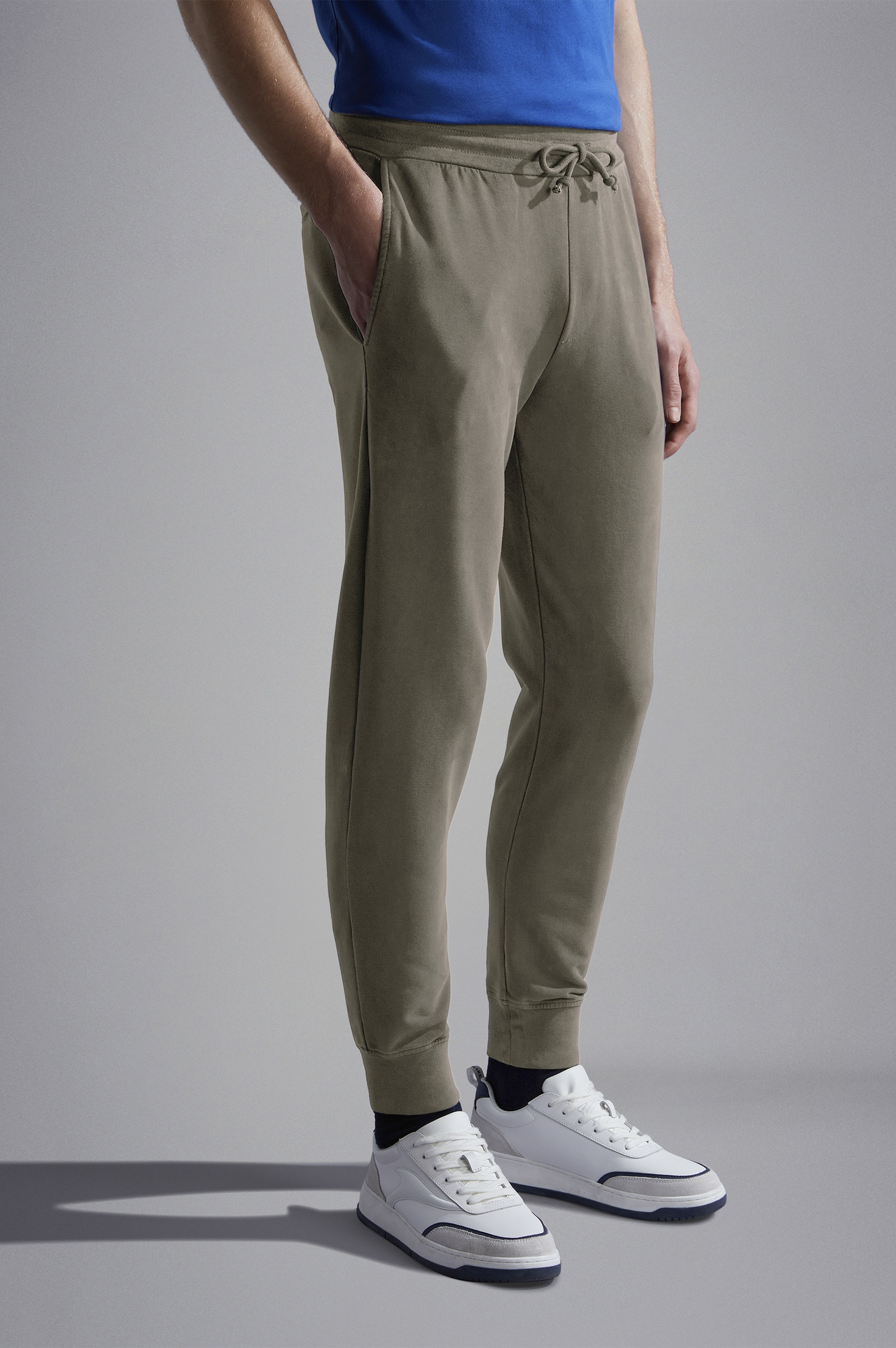 GARMENT DYED STRETCH COTTON JOGGERS - 6
