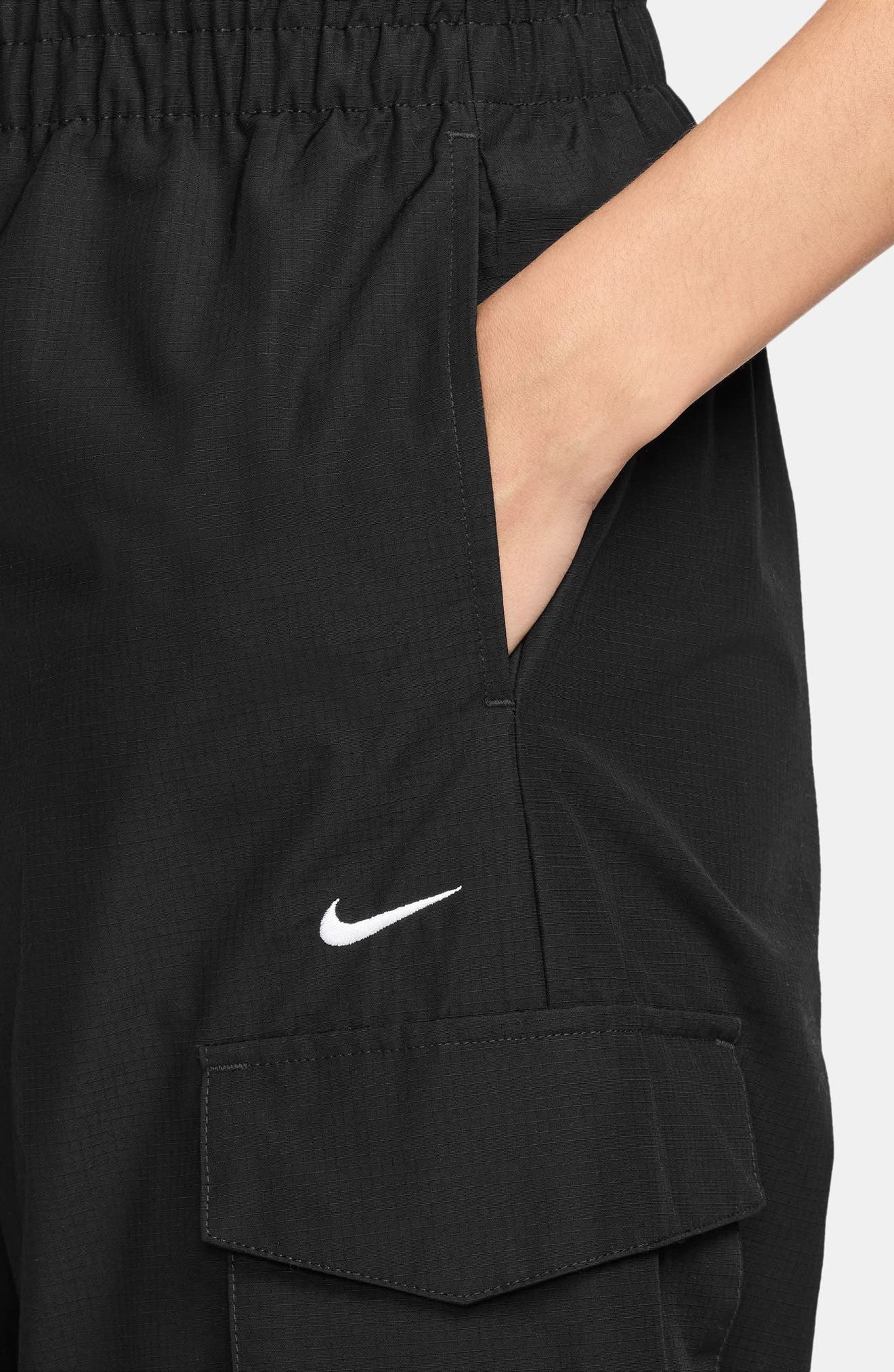 Nike Sportswear Everything Wovens Mid-Rise Cargo Pants in 010 Black/white at Nordstrom - 3