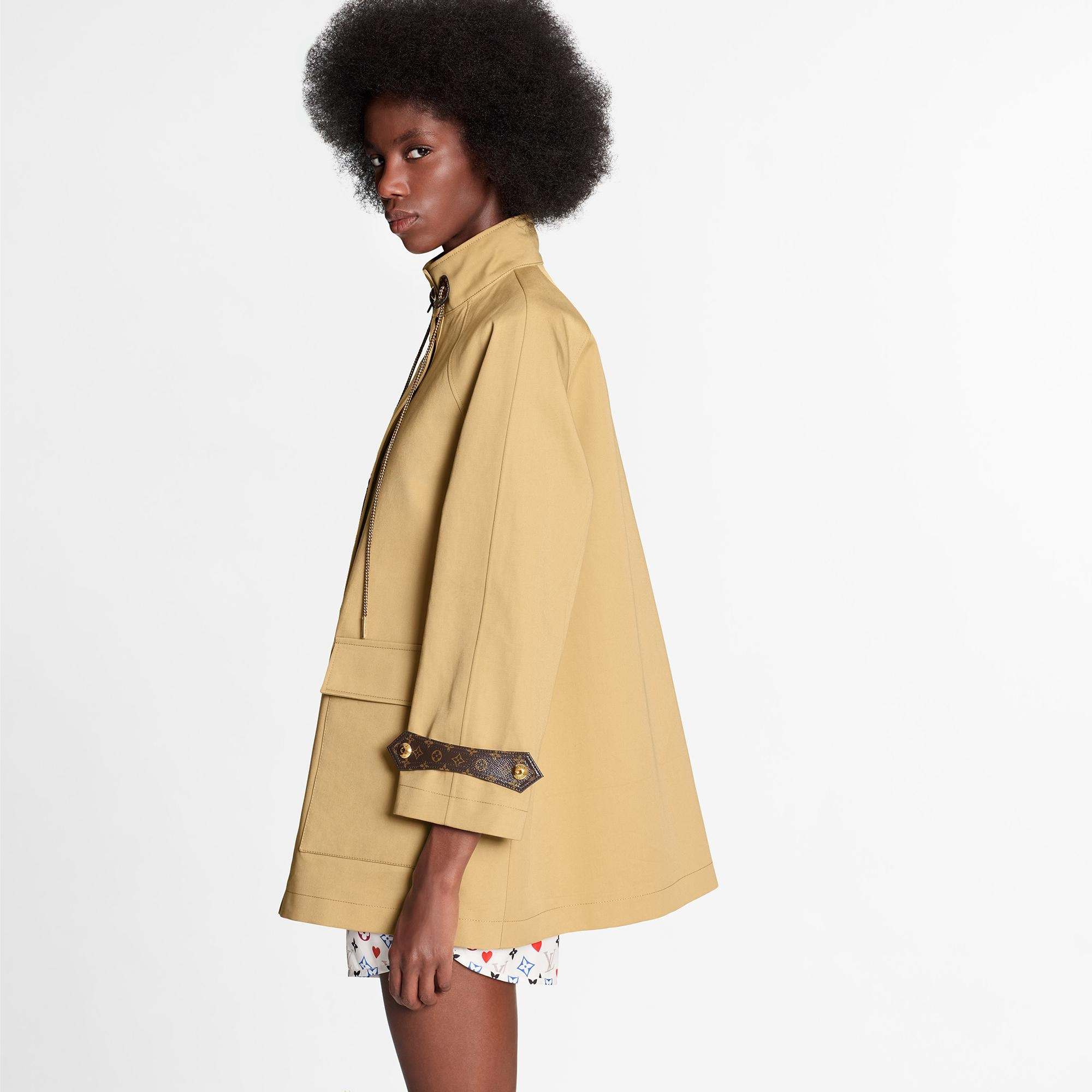 Raglan Sleeve A-Line Coat - 3