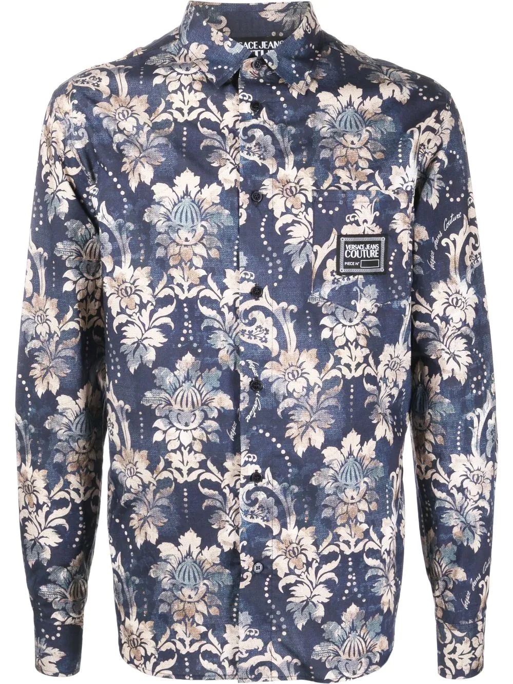 graphic-print long-sleeve shirt - 1