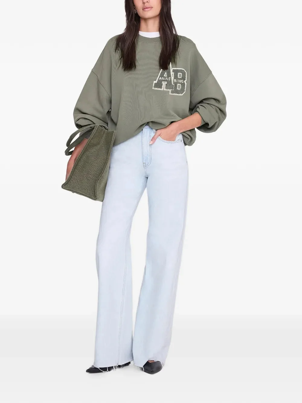 Anine Bing Miles Cotton Sweatshirt - 1