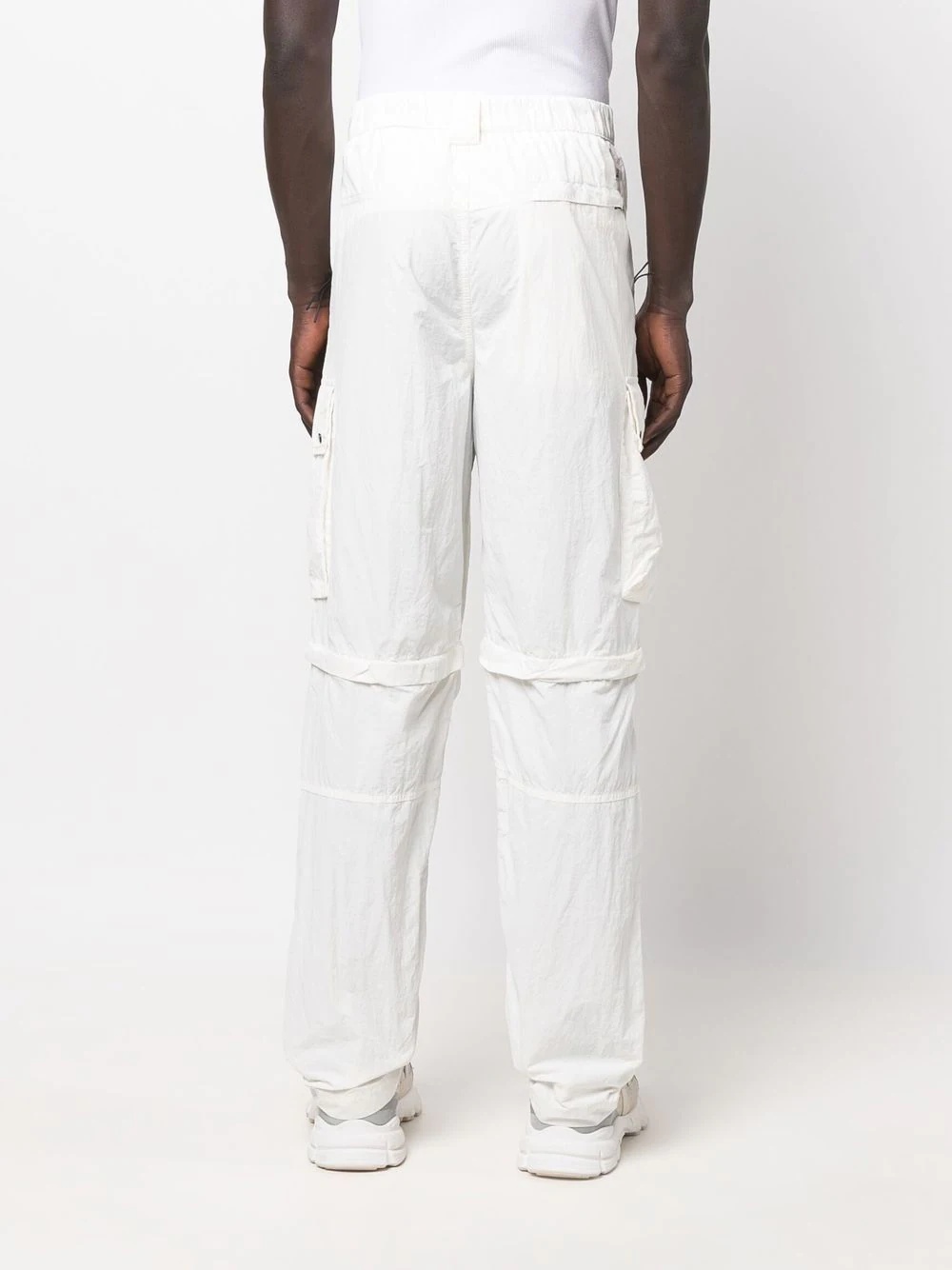 detachable-panel detail trousers - 4