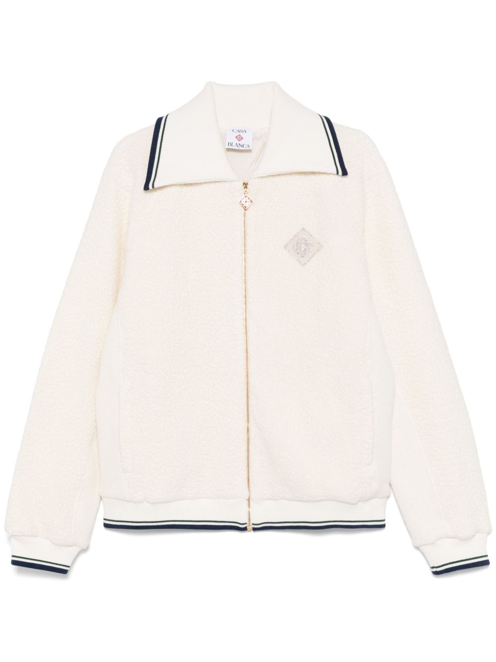 logo-embellished jacket - 1
