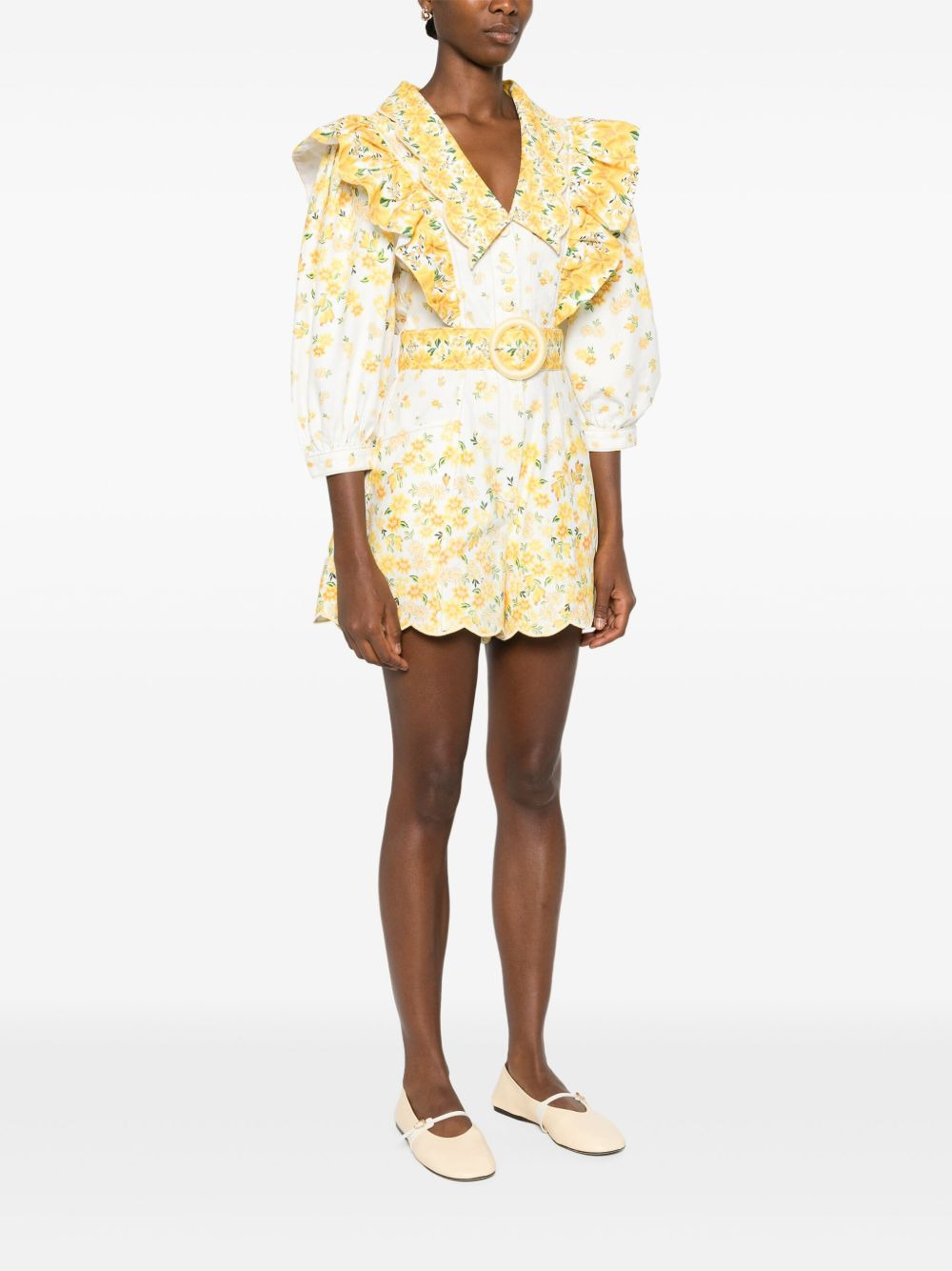 Azaleia floral-print playsuit - 3