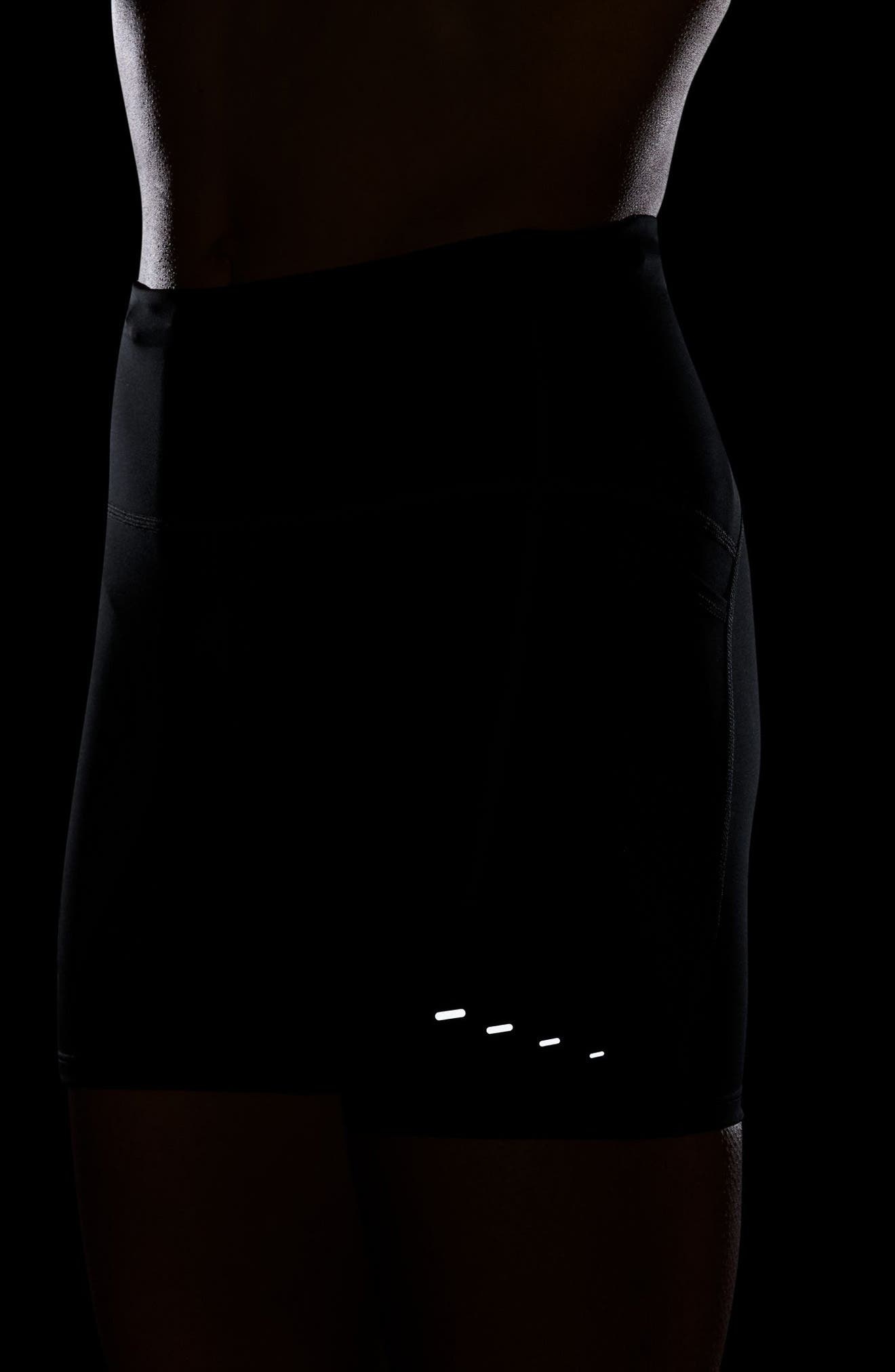 Nike Swift Dri-Fit High Waist Bike Shorts in 010 Black/reflective Silv at Nordstrom - 9