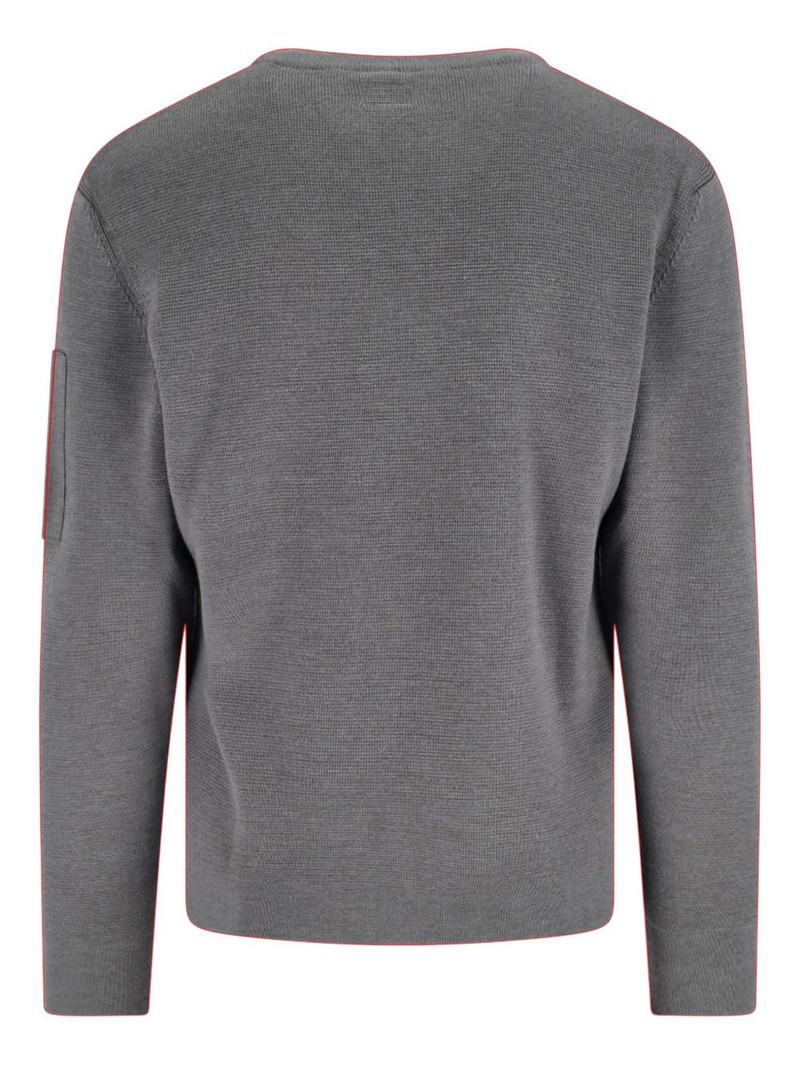 C.P. Company logo-detail sweater outlook