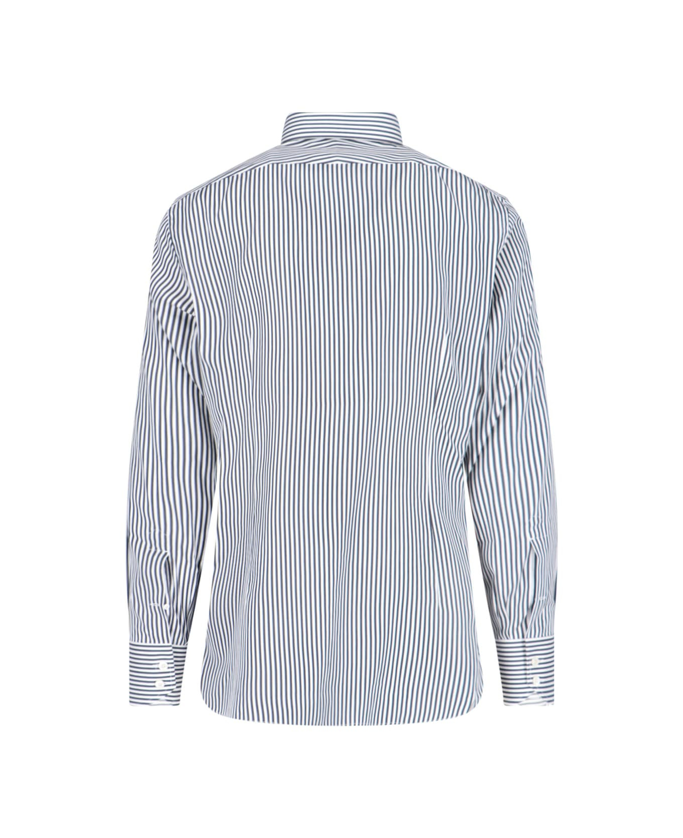 Striped Slim Shirt - 2