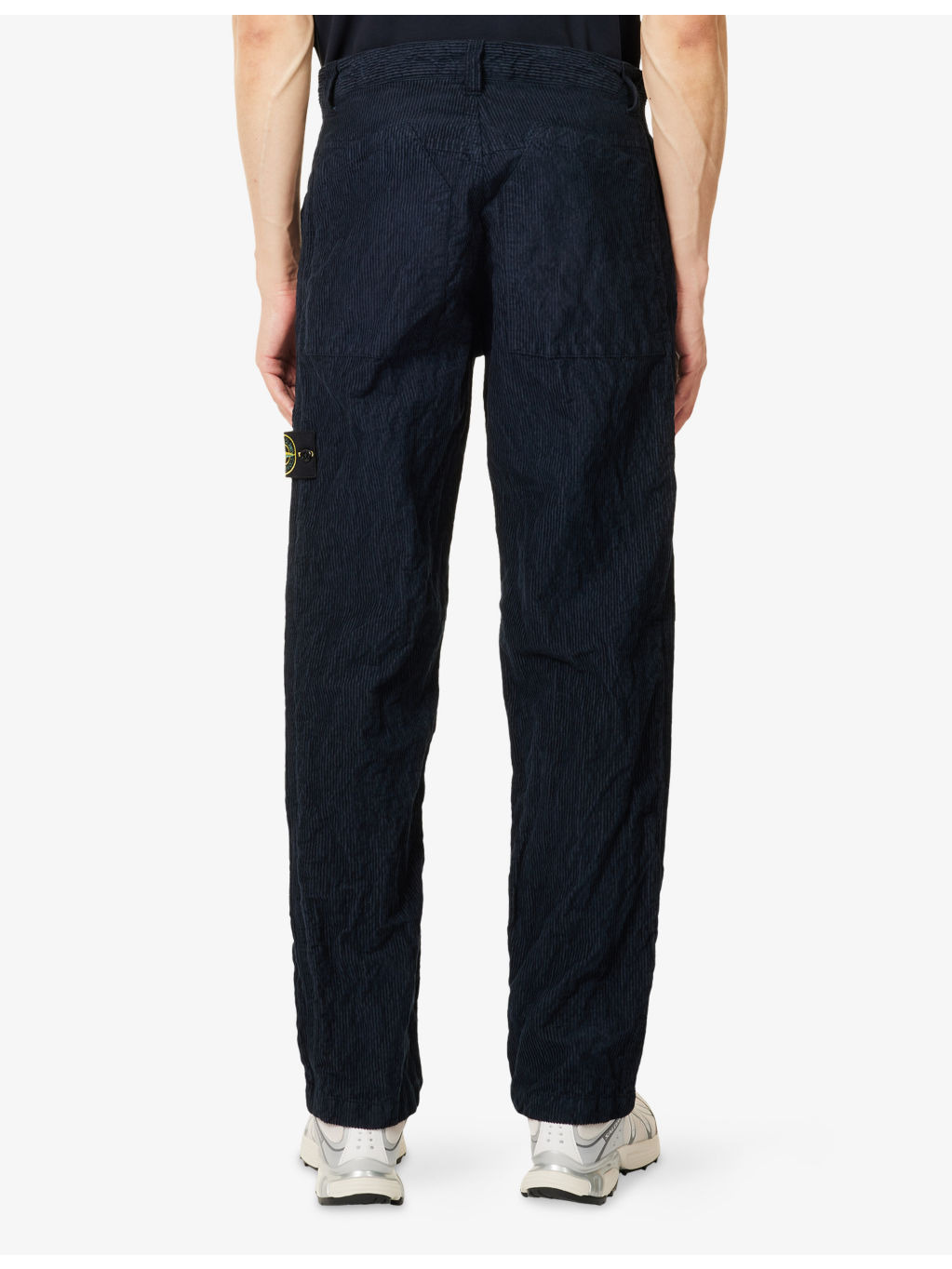 Wrinkled Corduroy Straight-Leg Cotton-Blend Trousers - 4