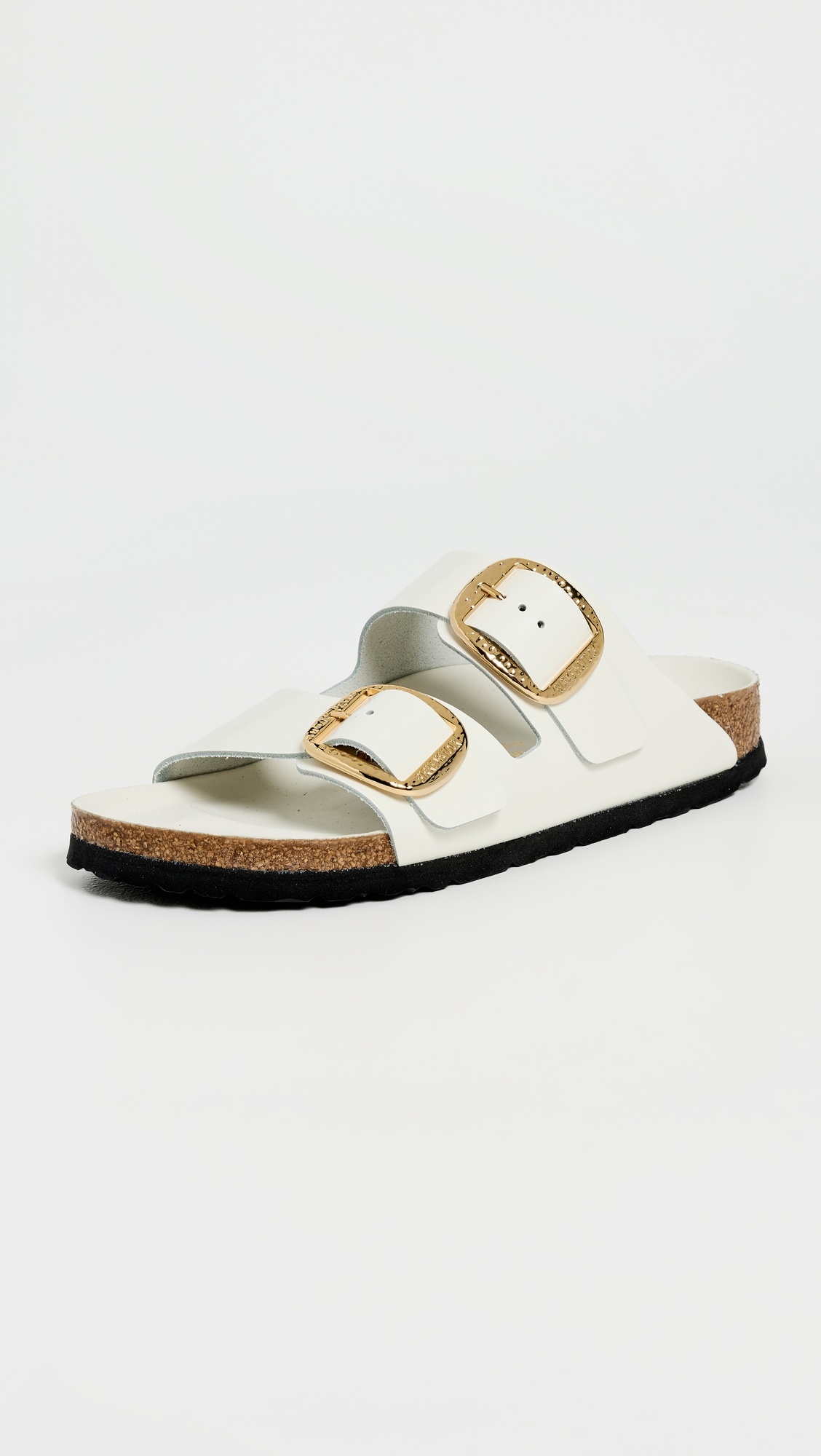 Arizona Big Buckle High Shine Hammered Sandals - 1