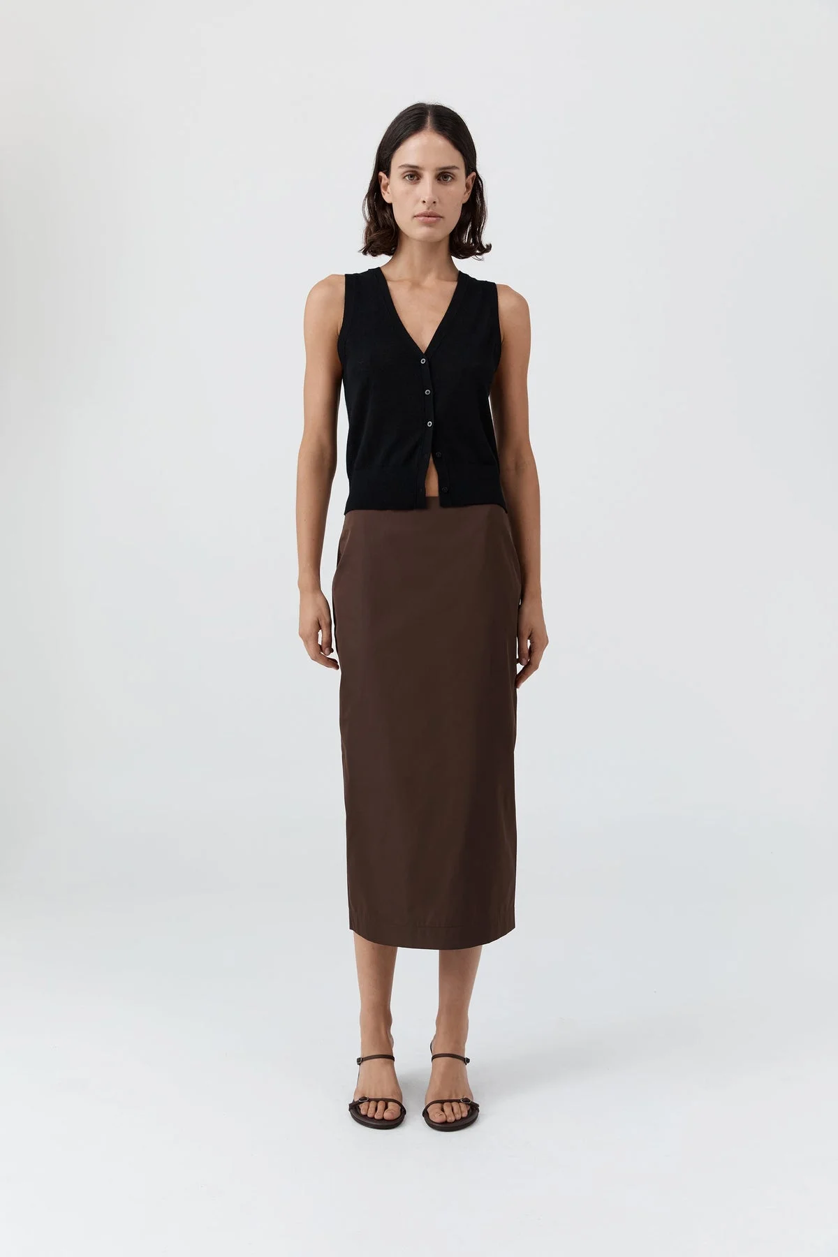 Merino Wool Oupa Vest - Black - 1