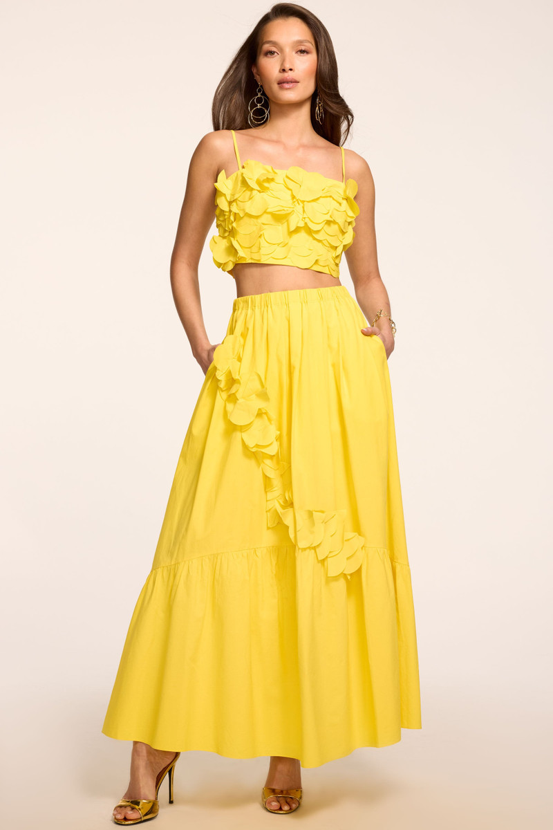 RAMY BROOK Bridget Embellished Cotton Midi Skirt outlook
