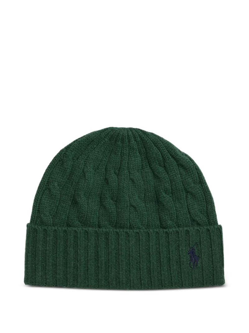 Polo Pony cable-knit beanie 1