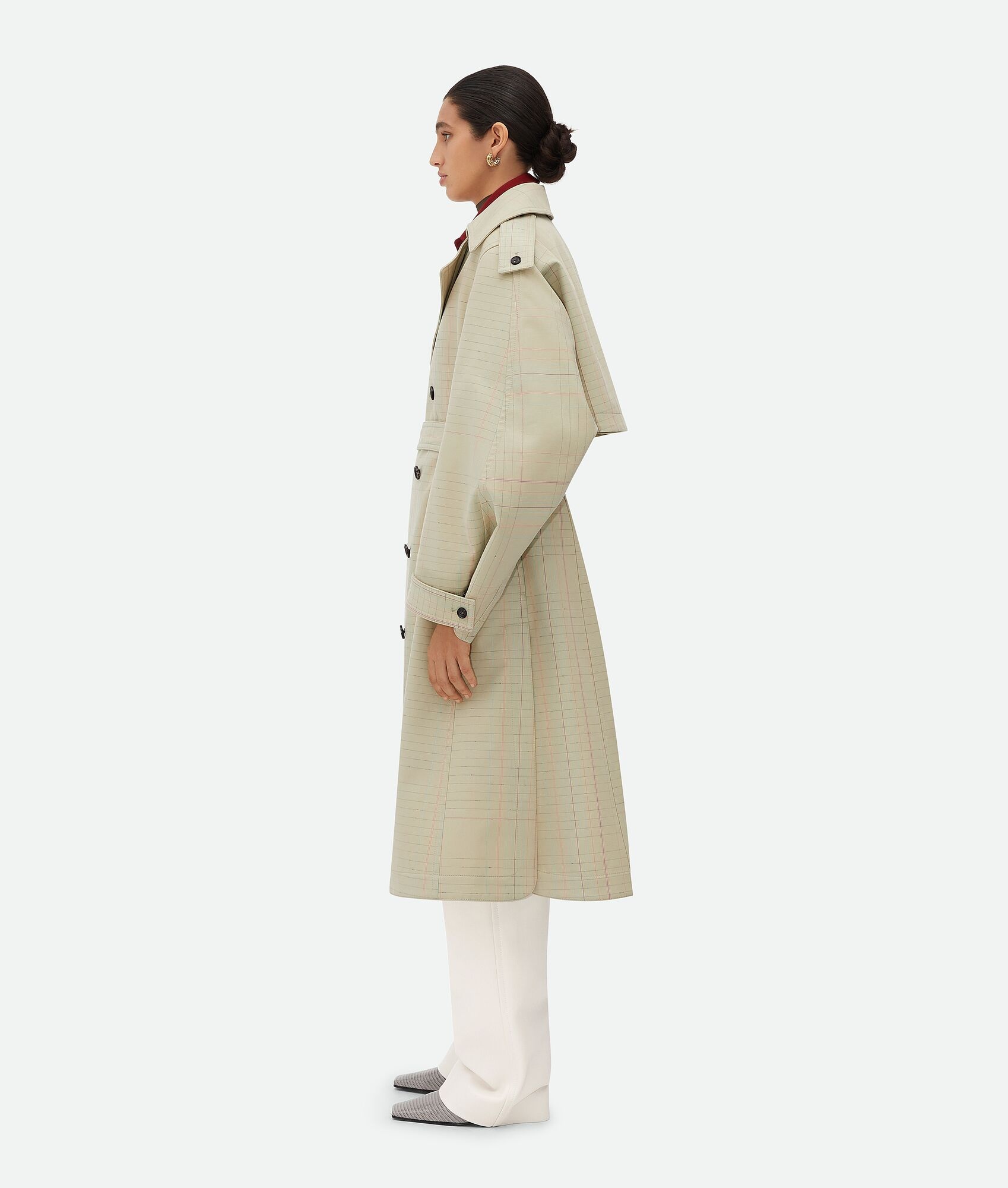 Notebook Wool Cotton Trench Coat - 2