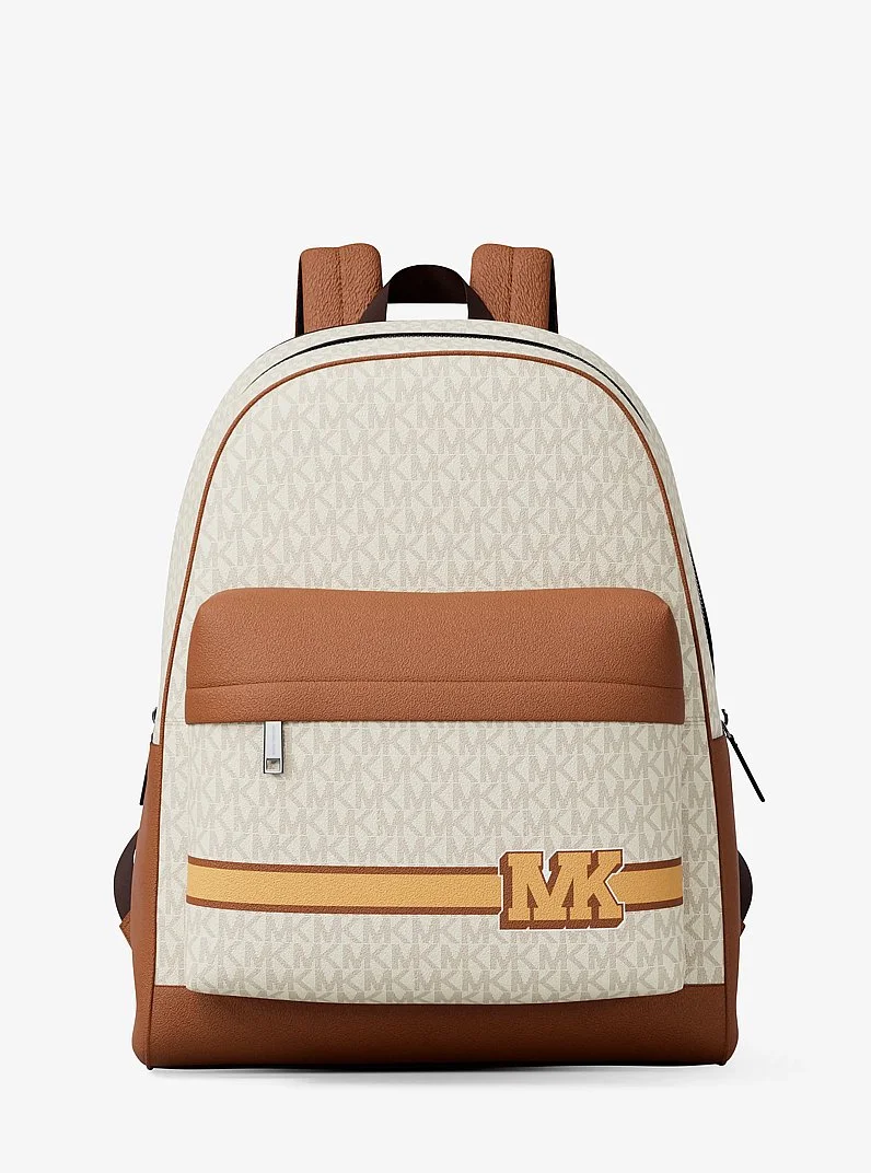 Pacey Embellished Striped Signature Logo Backpack - 1