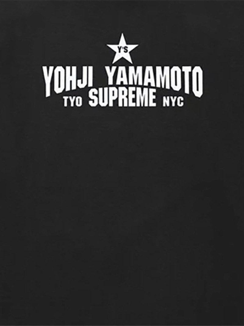 Supreme x Yohji Yamamoto Star logo-print T-shirt outlook