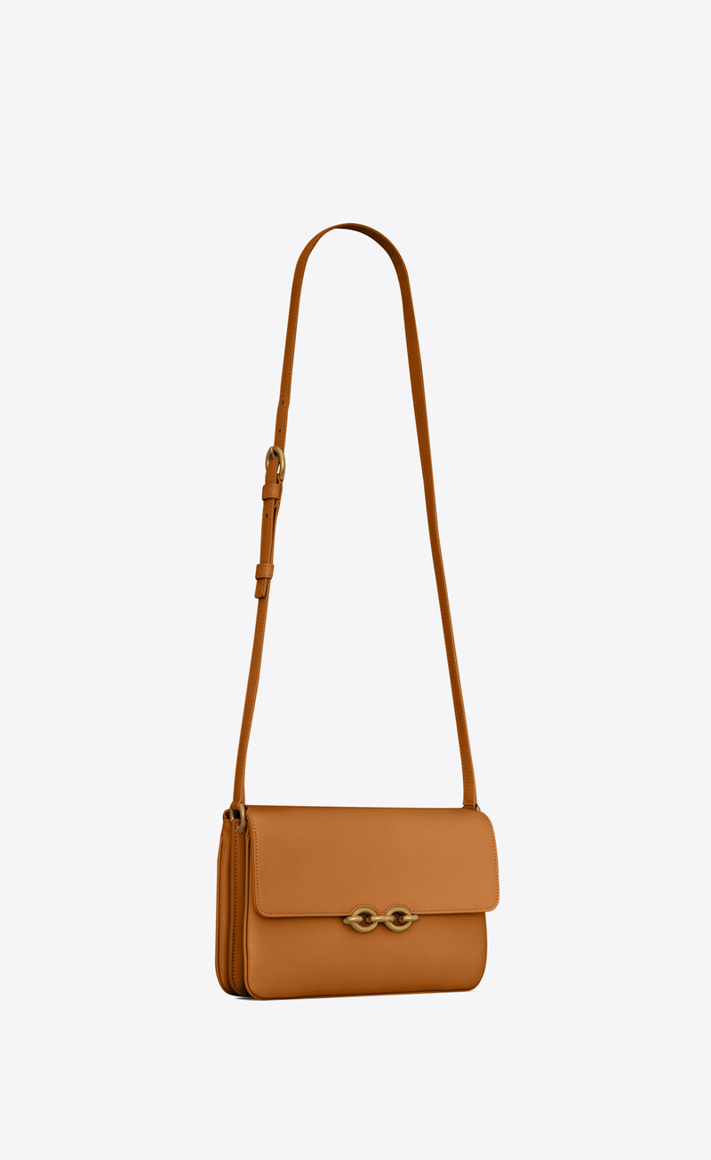 le maillon satchel in smooth leather 5