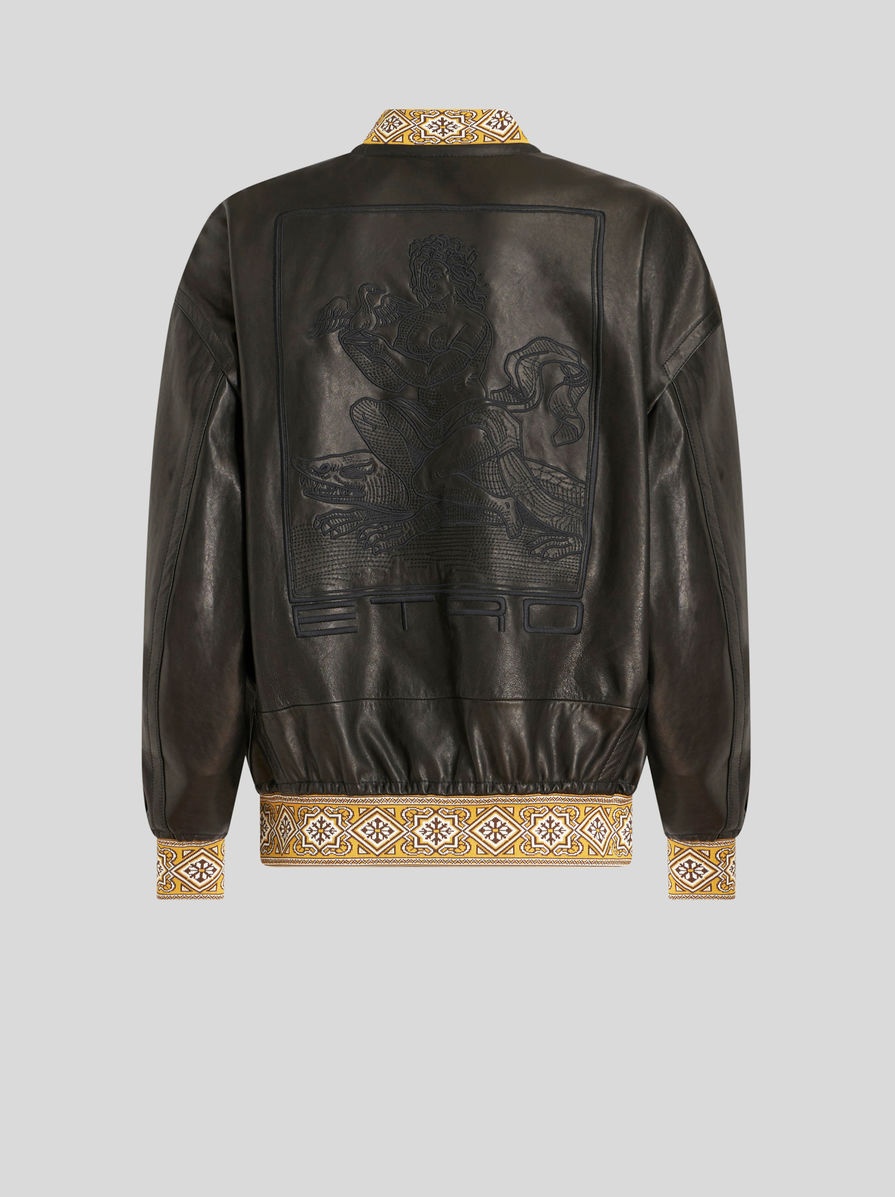 LEATHER BOMBER JACKET - 6