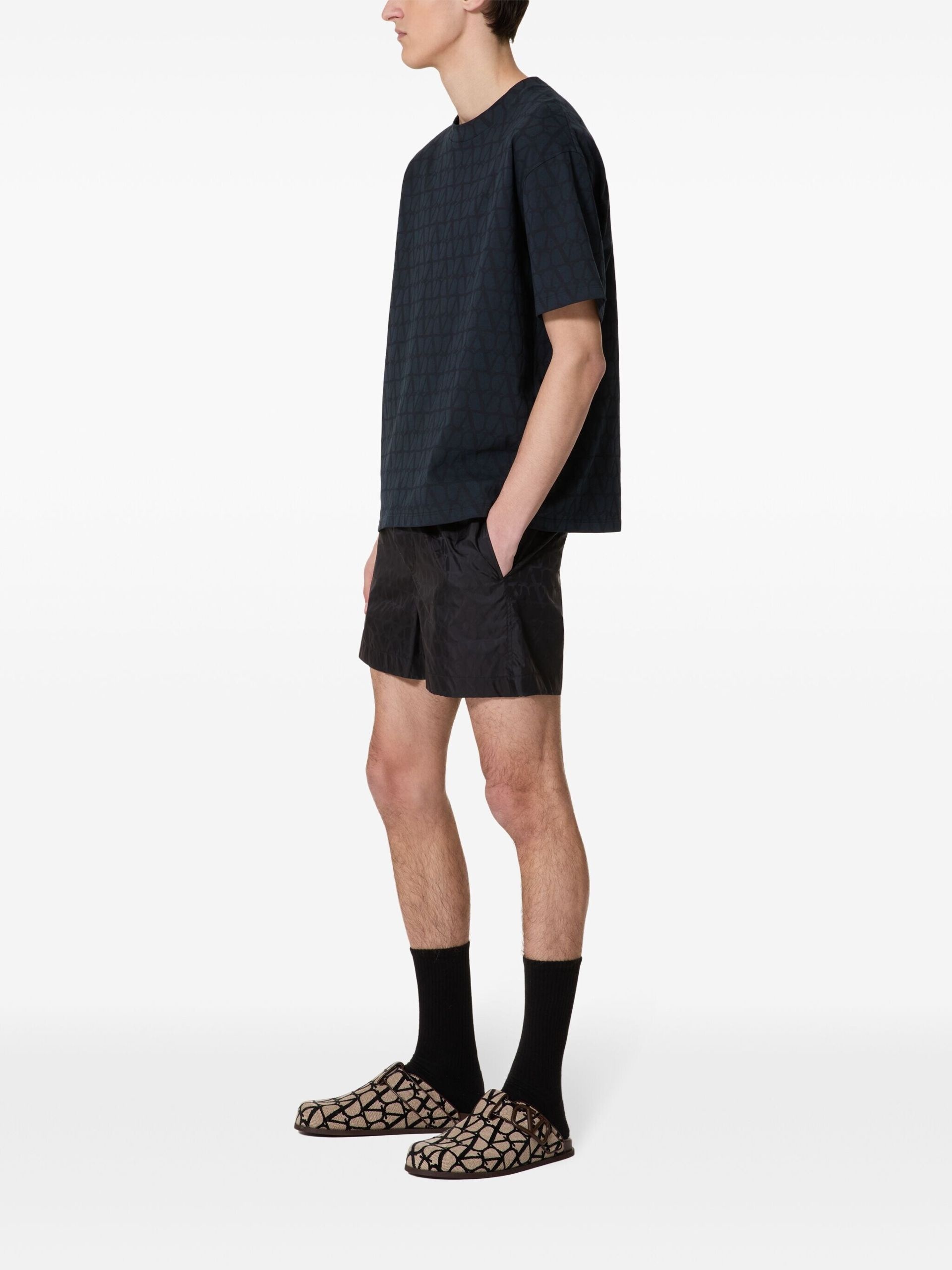 Blue Toile Iconographe Swim Shorts - 3