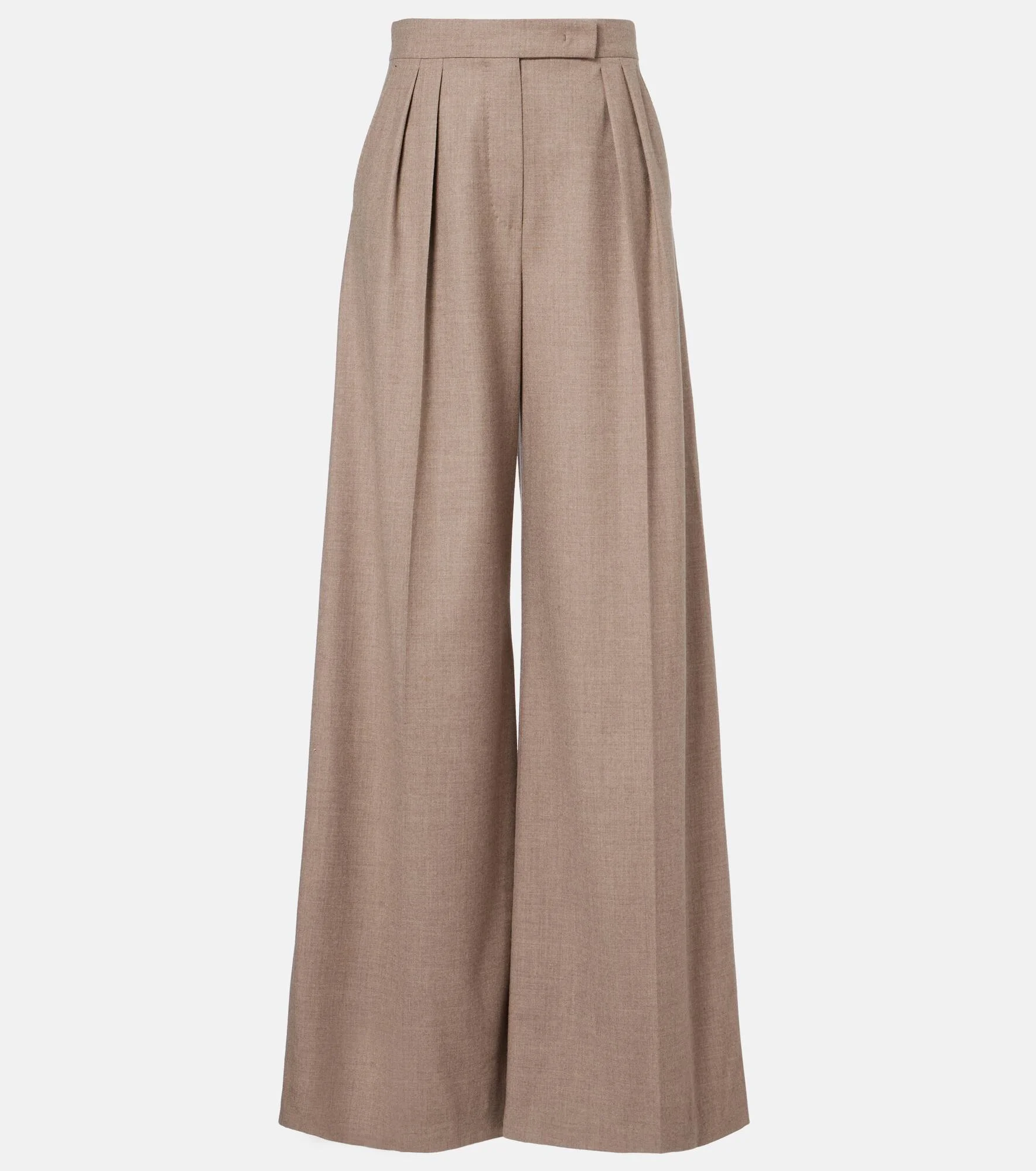 Cashmere-blend wide-leg pants - 1
