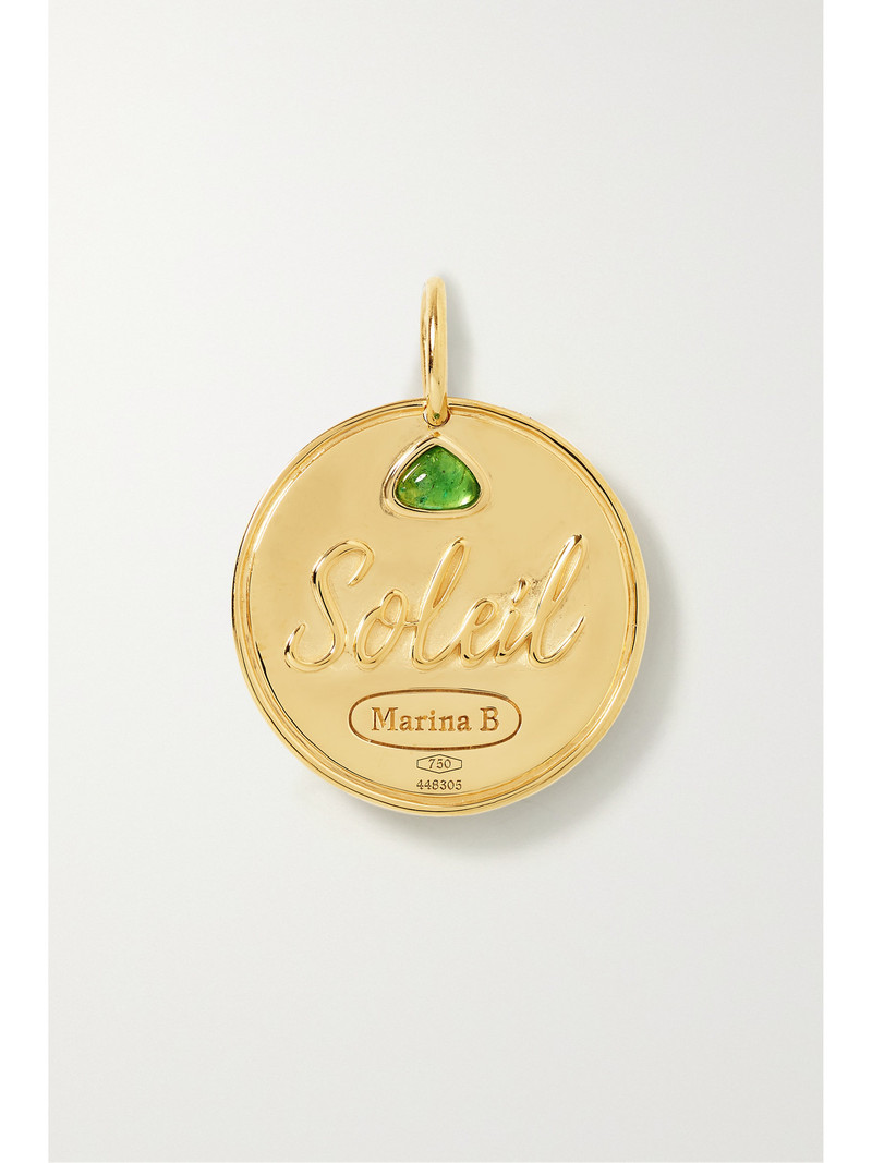Marina B Soleil 18-karat Gold Emerald Pendant outlook