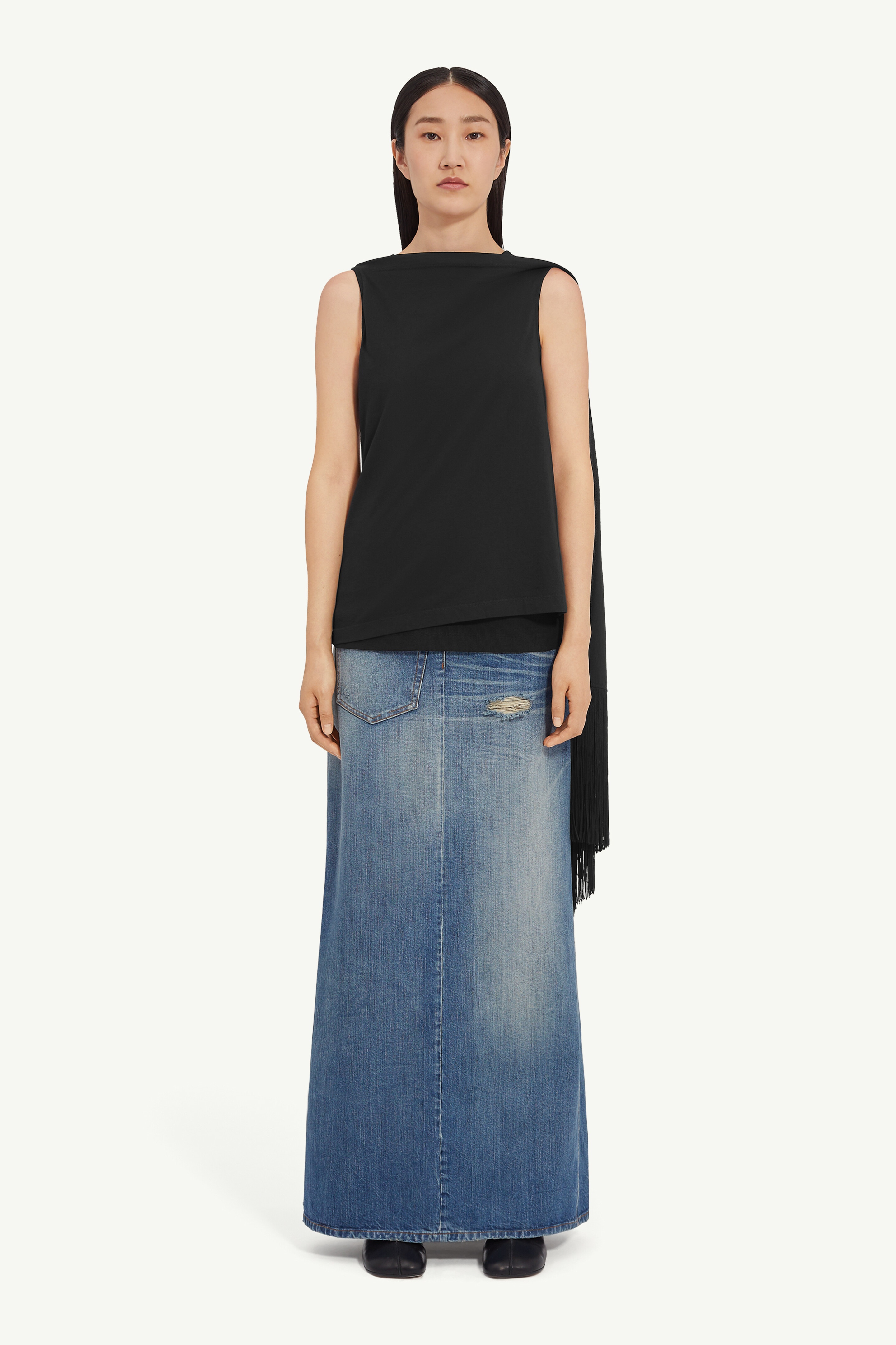 Draped crewneck top - 6
