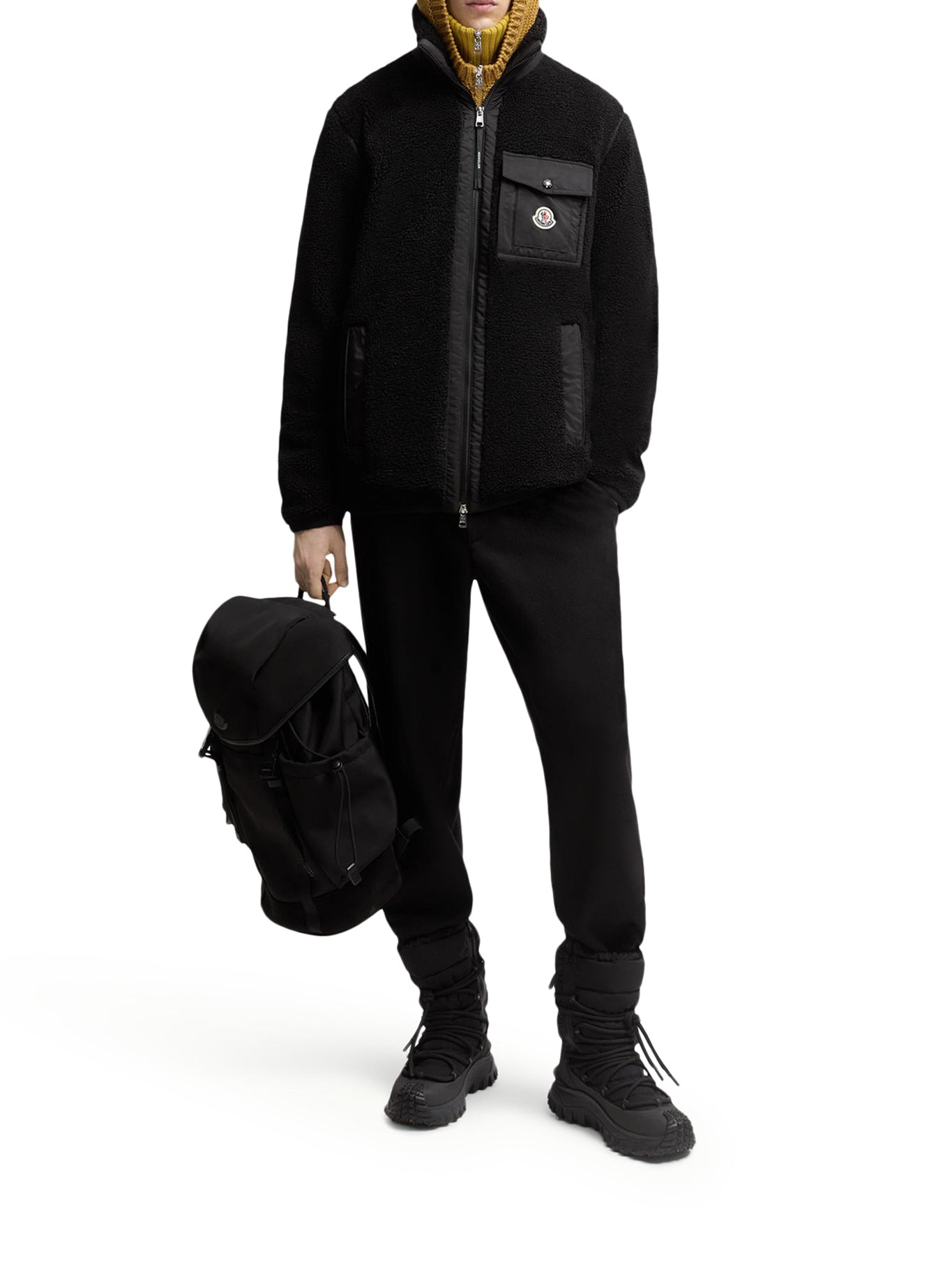 TEDDY-EFFECT FLEECE SWEATSHIRT WITH ZIP AND POCKET - 1