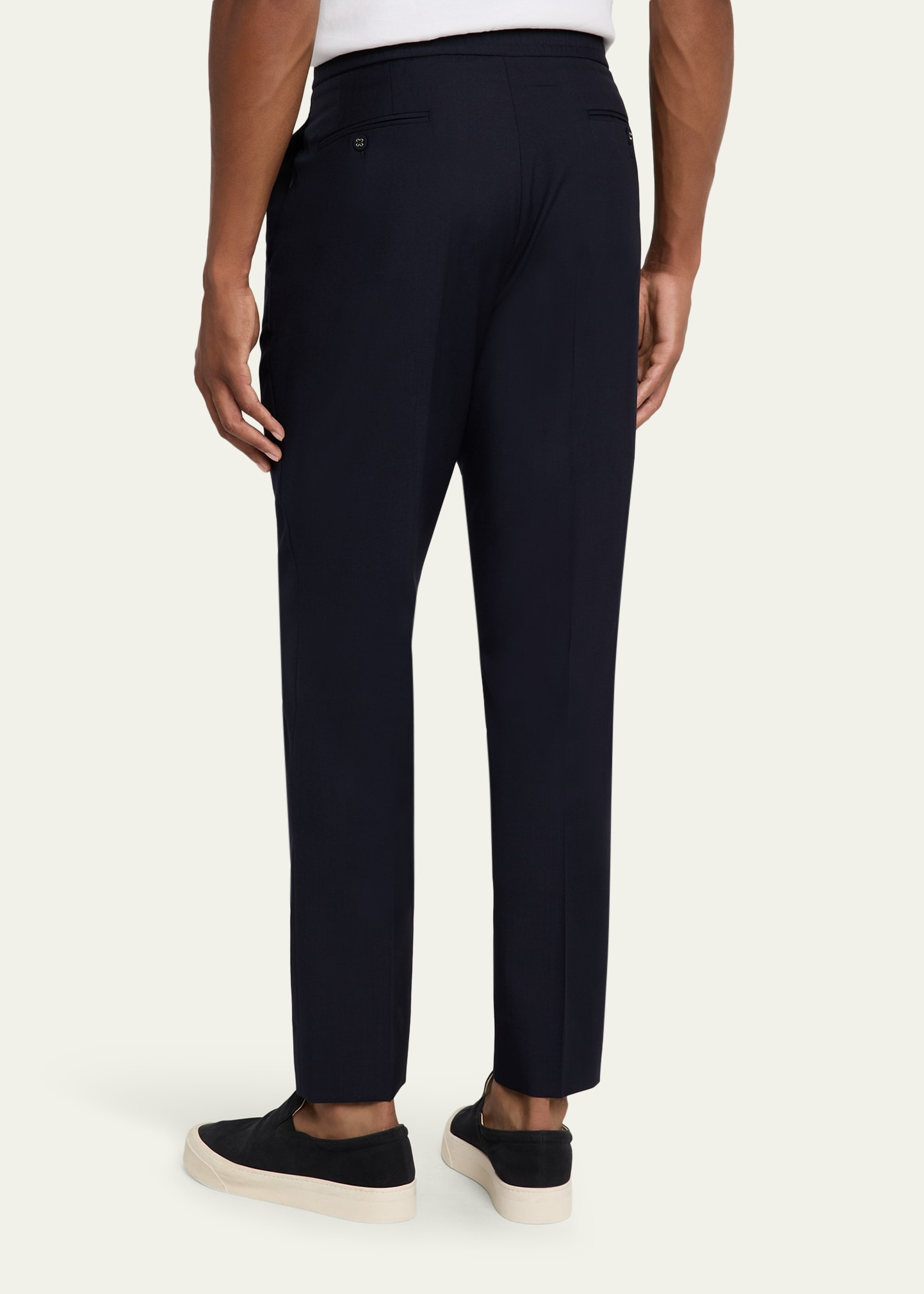Men's Drew Straight-Fit Pleated Stretch Pants - 3