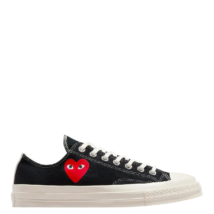 Comme Des Garcons Play X Converse Heart Sneakers, Brand Size 8 ( US Size 9 ) - 1