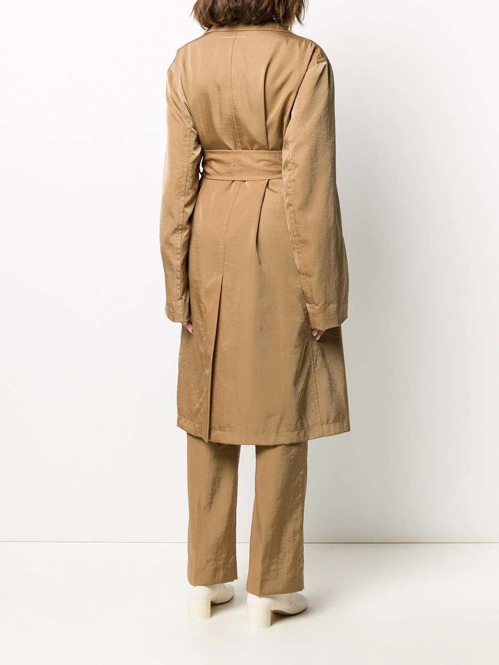 belted trench coat - 4