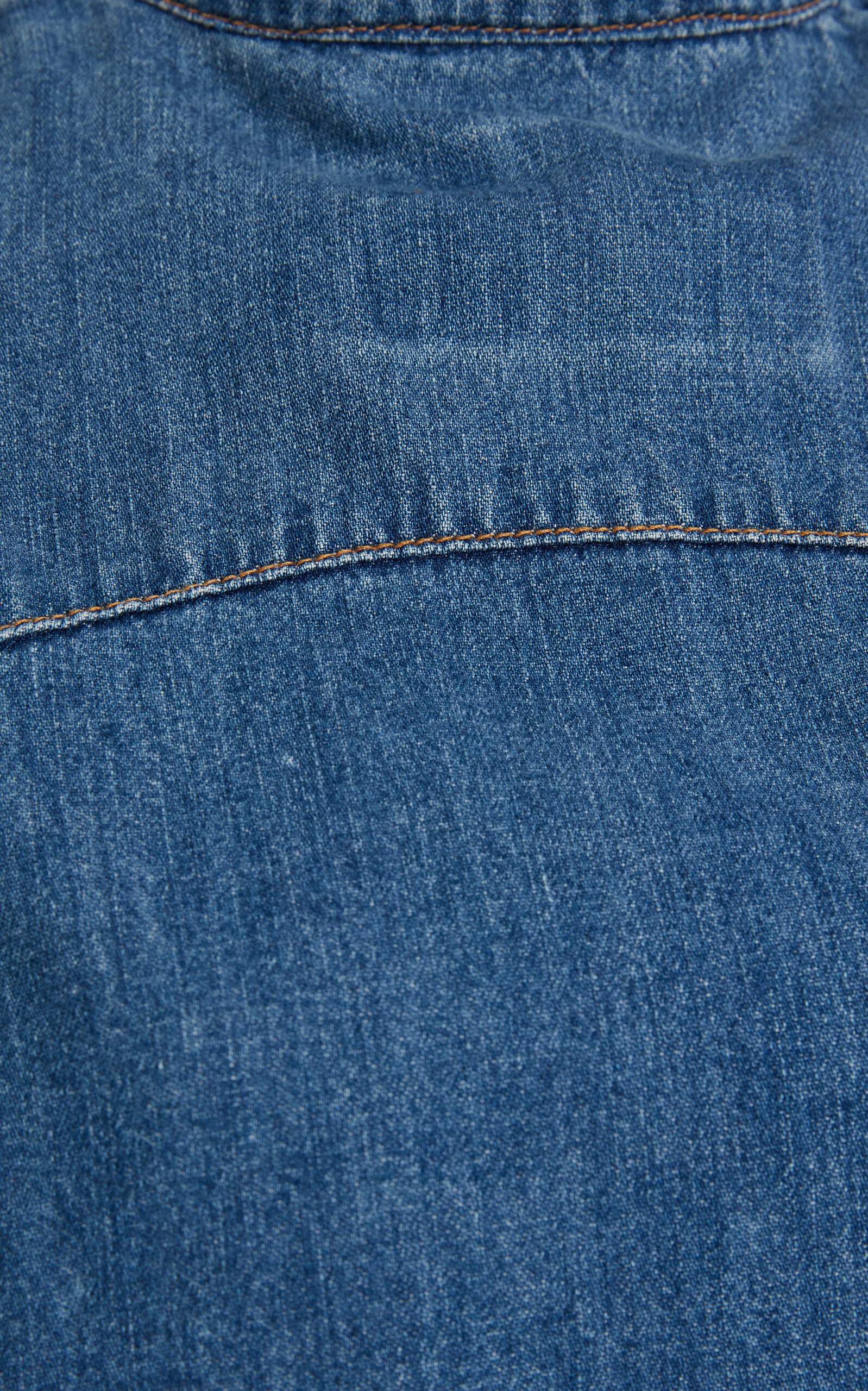 Back To Front Denim Shirt blue - 5