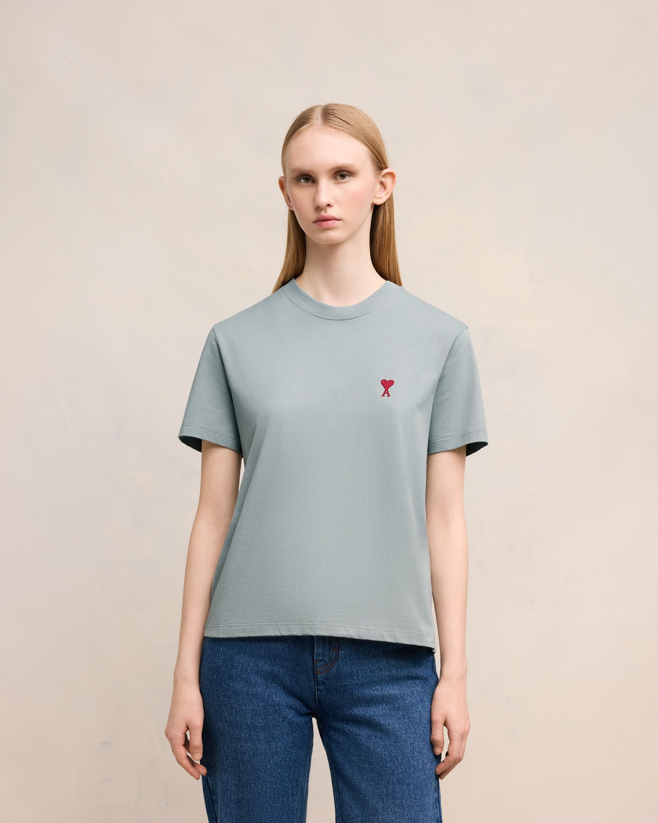 AMI Paris RED AMI DE COEUR T-SHIRT | REVERSIBLE