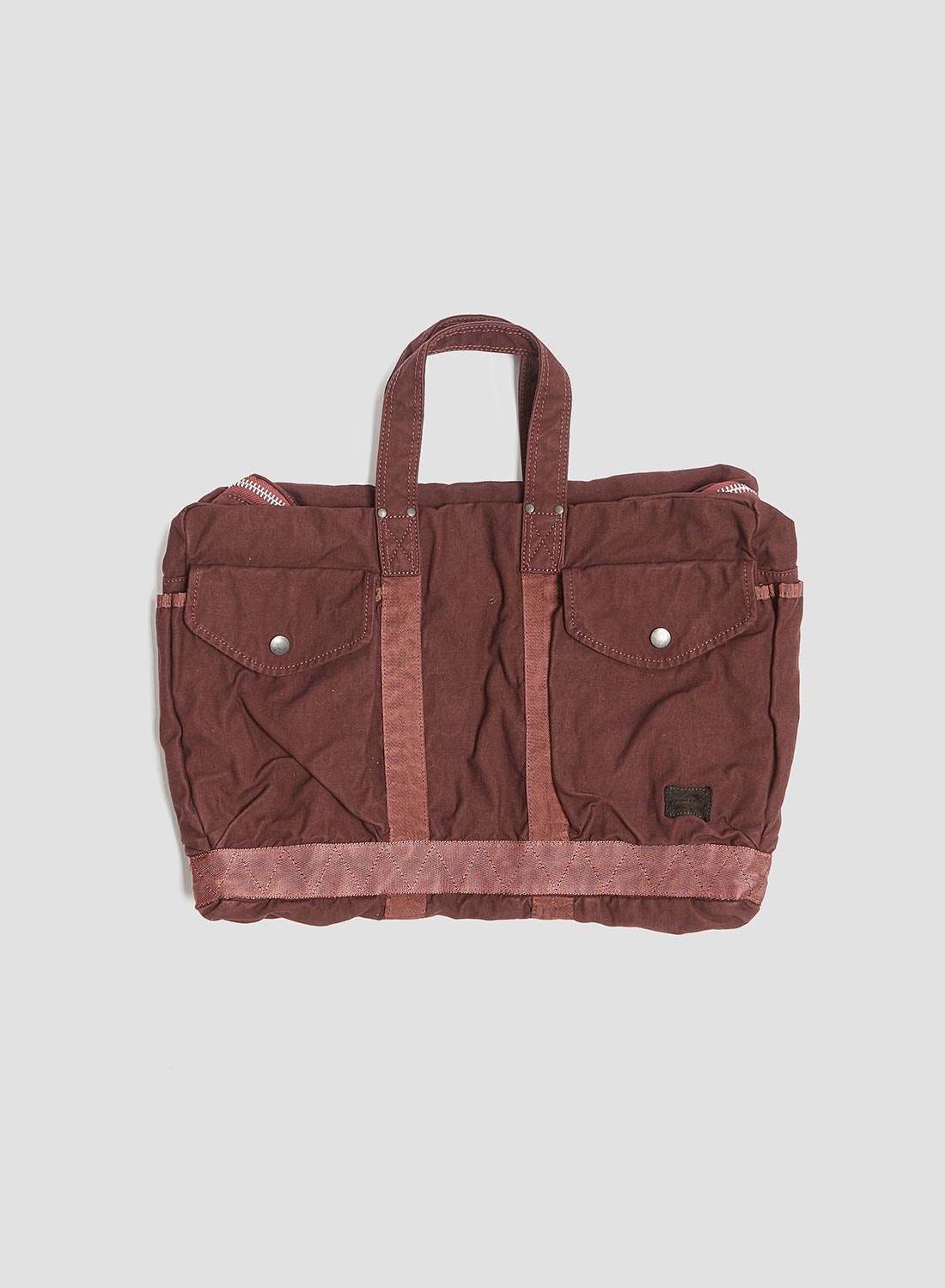 Porter-Yoshida & Co Crag 2Way Boston Bag Small in Burgundy - 2