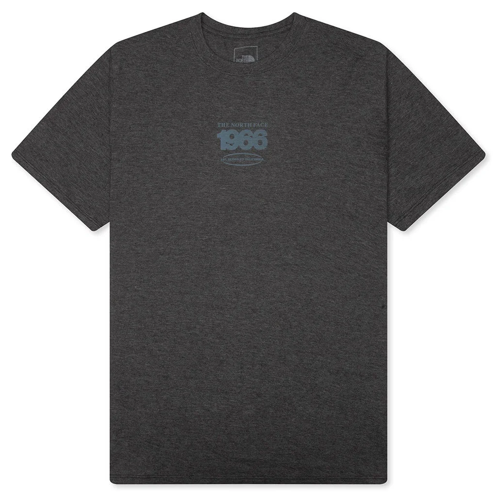 TRI-BLEND LOGO PLAY S/S TEE - TNF BLACK HEATHER - 1