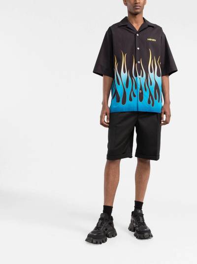 KENZO flame-print branded short-sleeve shirt outlook