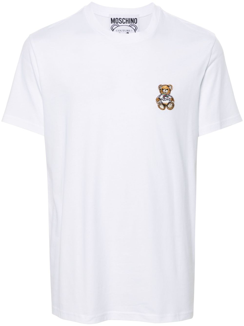 Teddy Bear-patch cotton T-shirt - 1