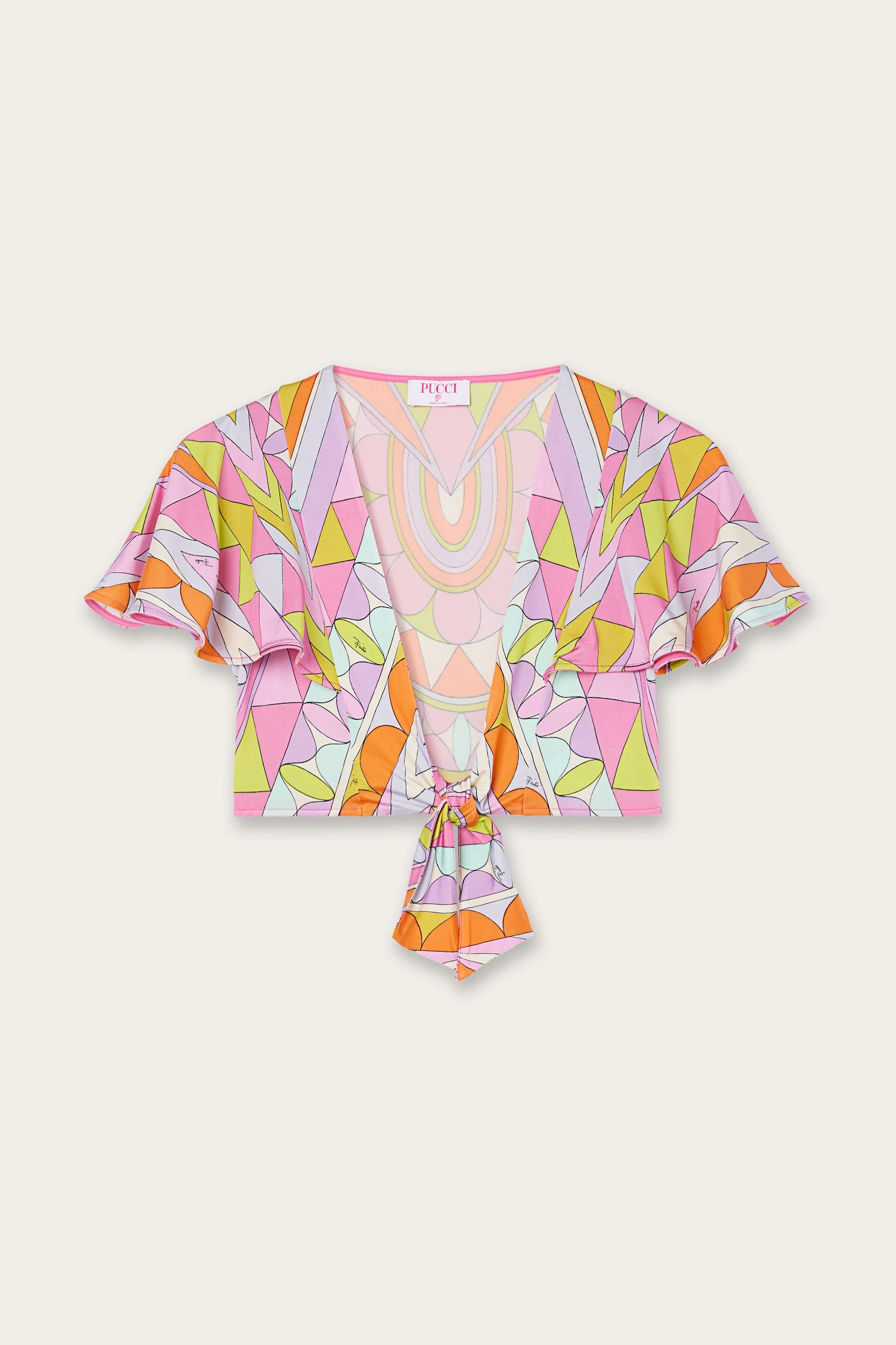 MANUBA PRINT KNOTTED TOP - 1