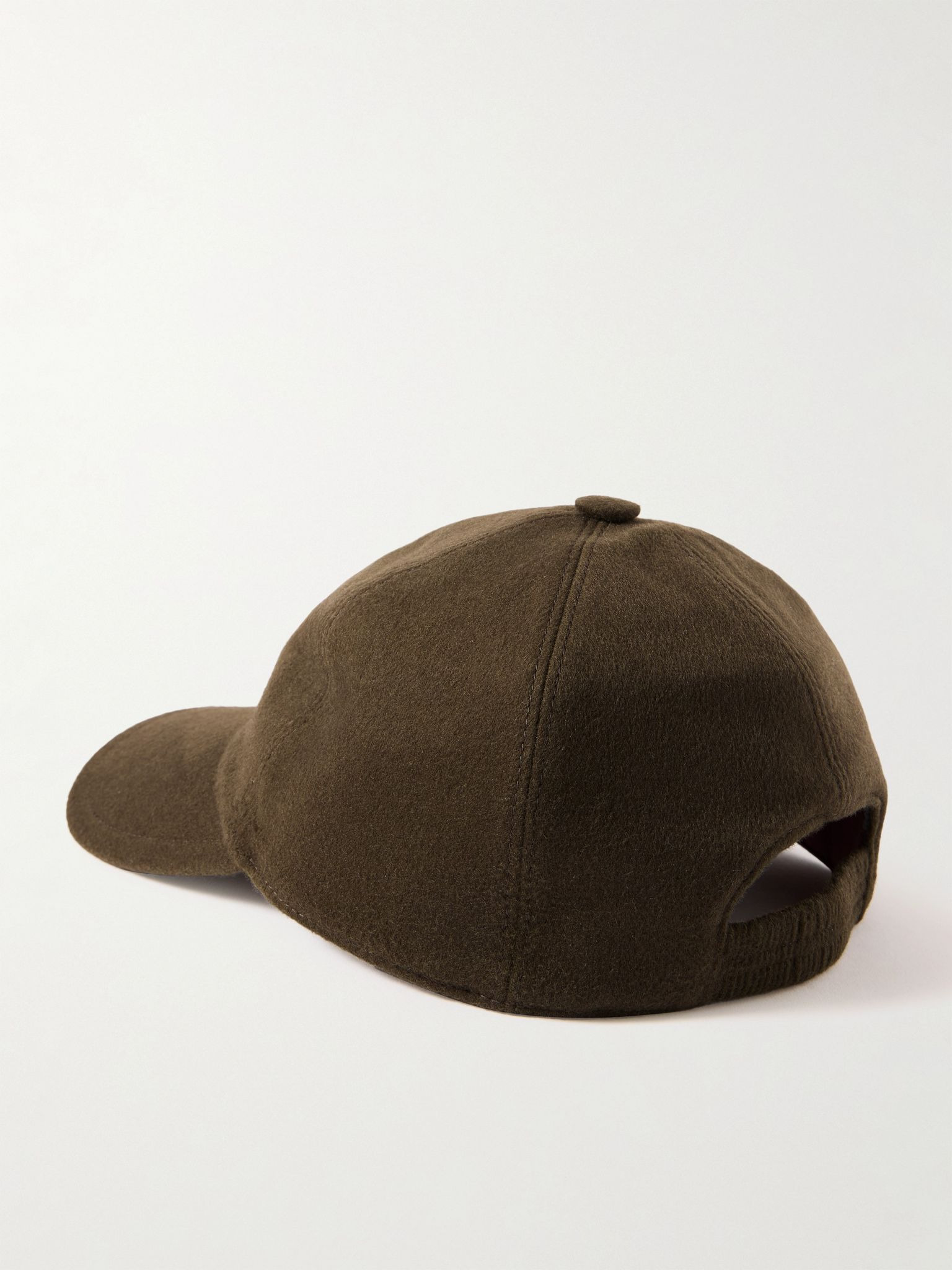 Logo-Embroidered Storm System® Cashmere Baseball Cap Green - 3