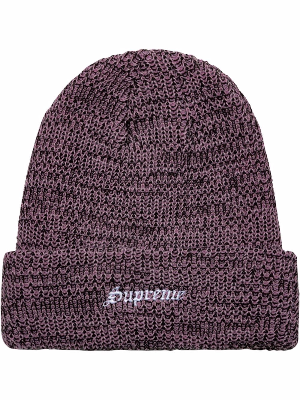 loose gauge knitted beanie hat - 1