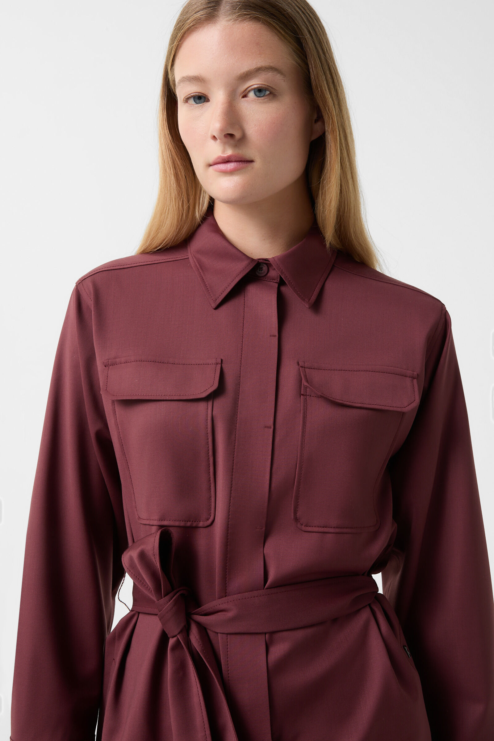 Ysette blouse in Wine red - 4