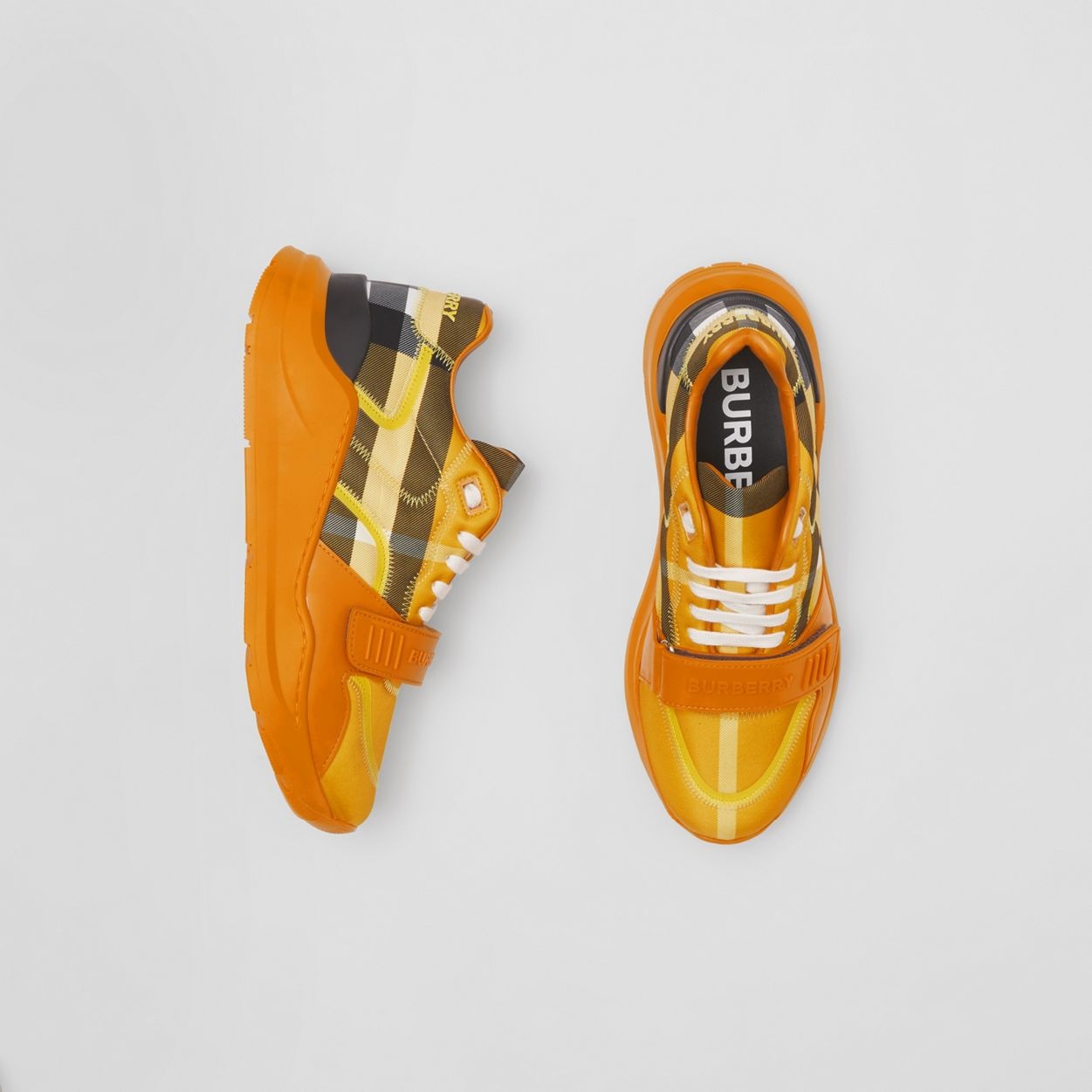 Check Nylon Sneakers - 6