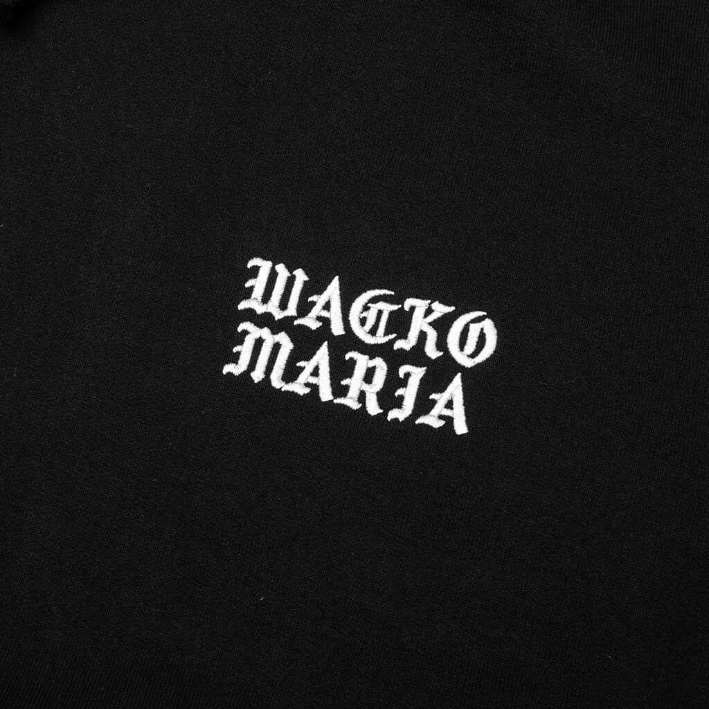 HEAVY WEIGHT PULLOVER HOODED SWEAT SHIRT TYPE-2 - BLACK - 3