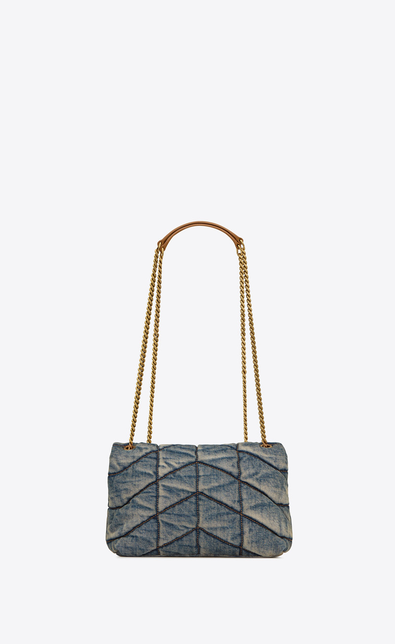 puffer toy bag in denim 3