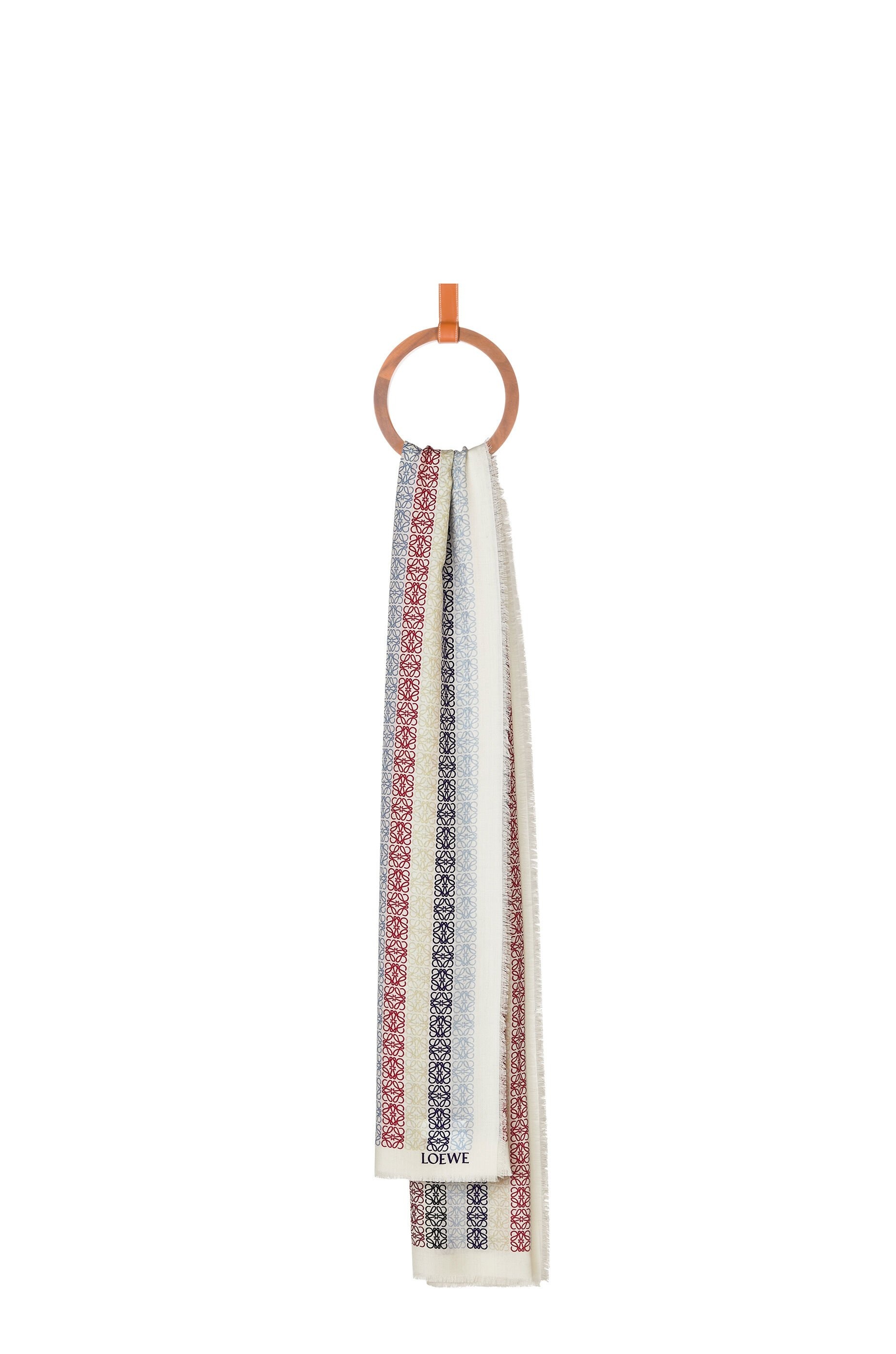 LOEWE Anagram scarf in wool and cashmere - 1