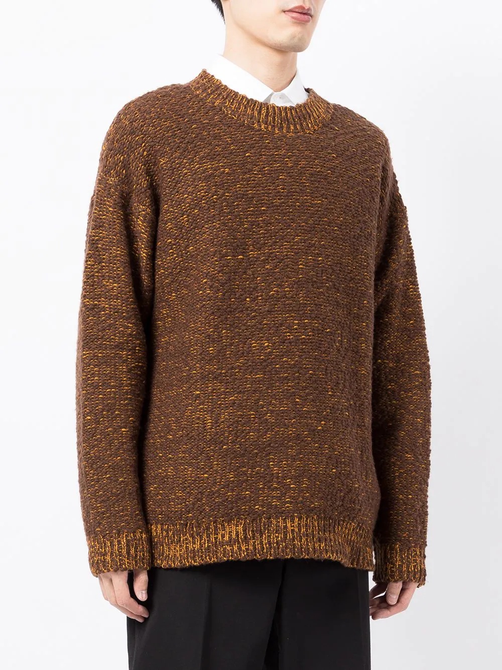 marl-knit wool-blend jumper - 3