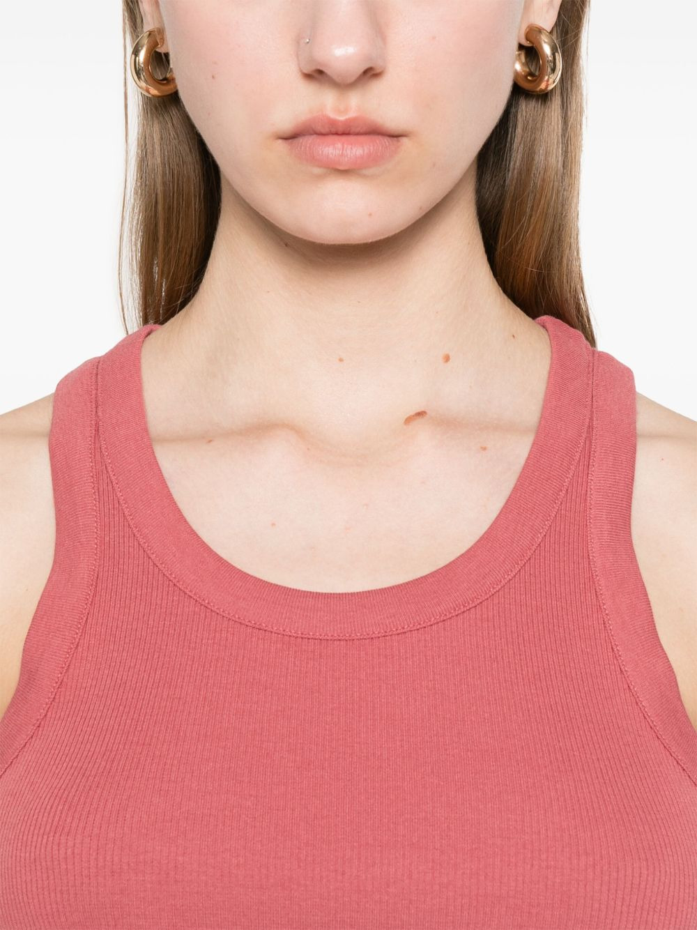 ribbed scoop-neck tank top - 5