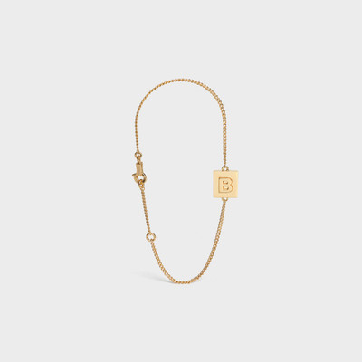 CELINE Alphabet B Bracelet in Brass outlook