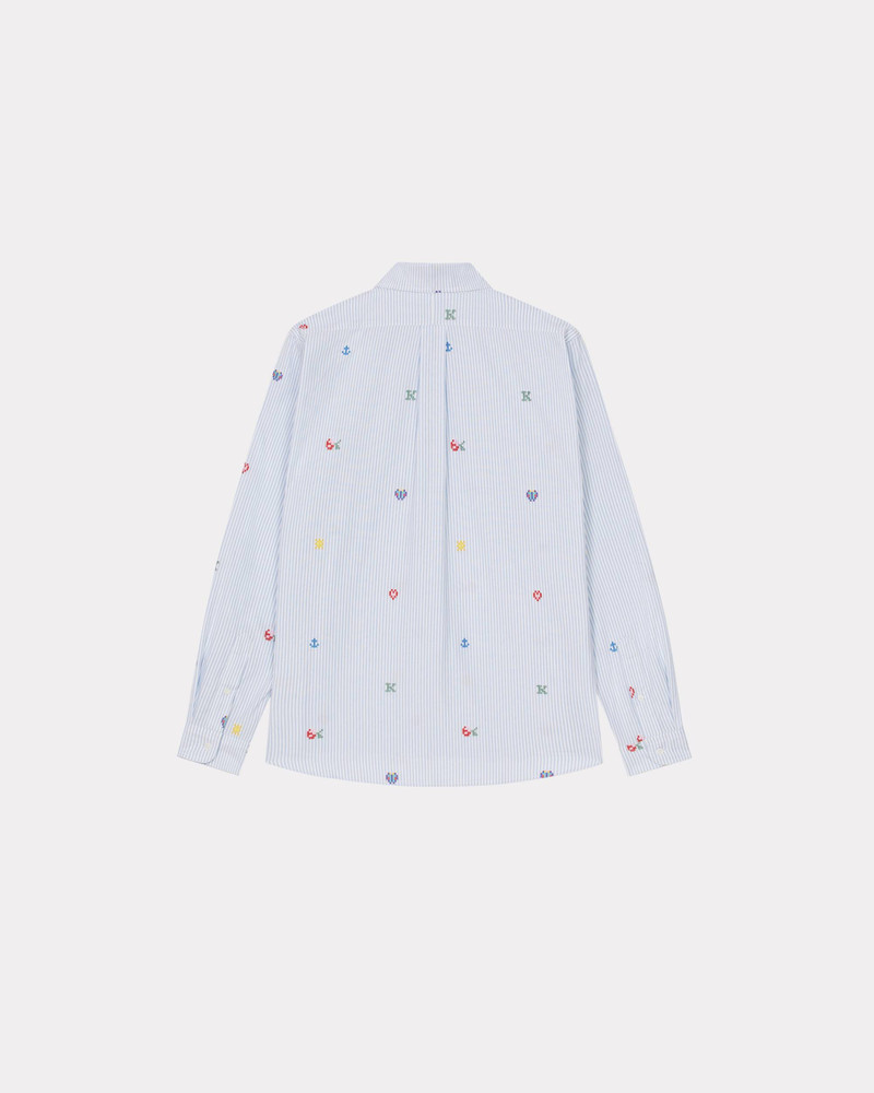 KENZO 'KENZO Pixel' striped casual shirt outlook
