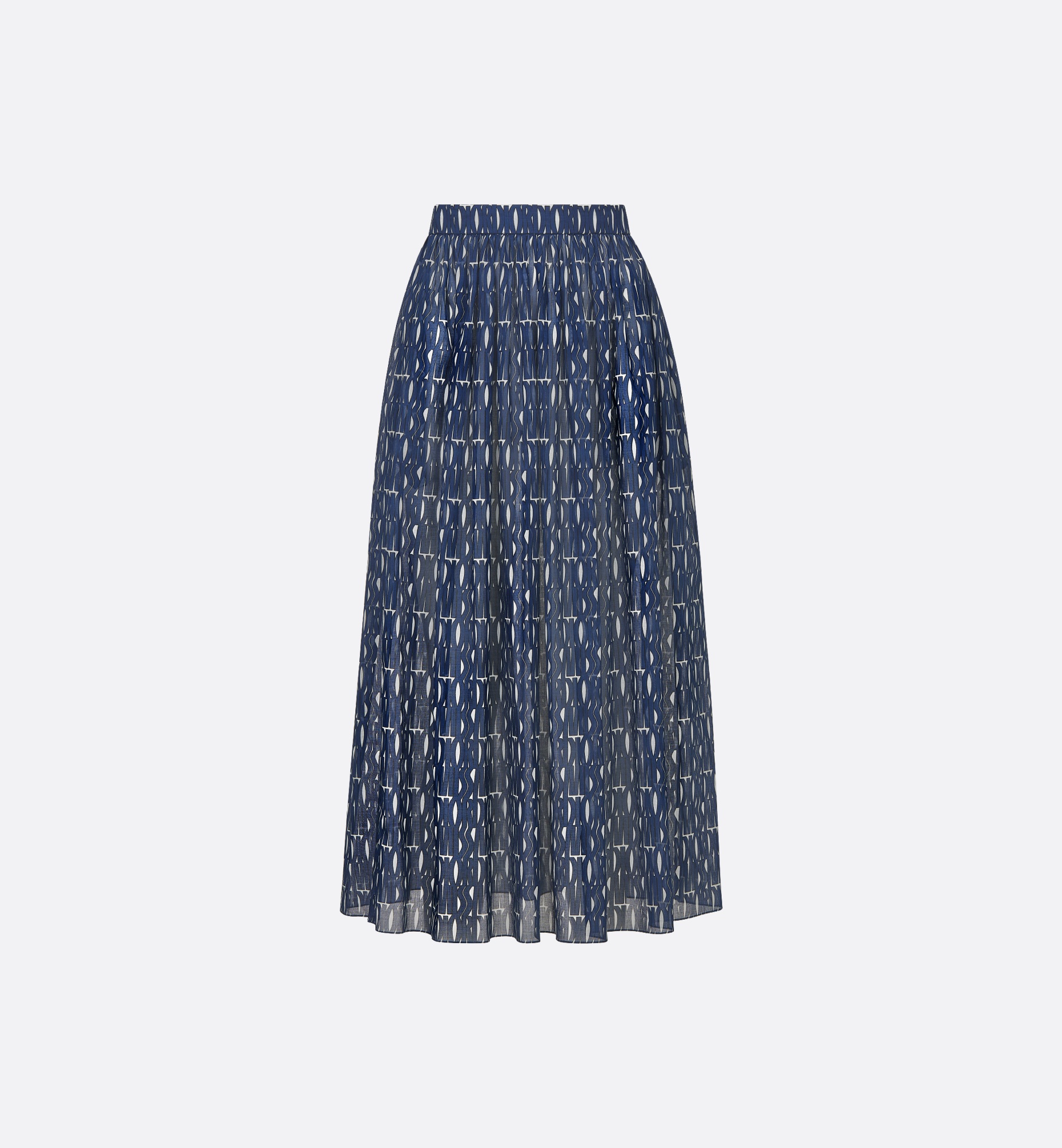 Pleated Mid-Length Skirt - 1