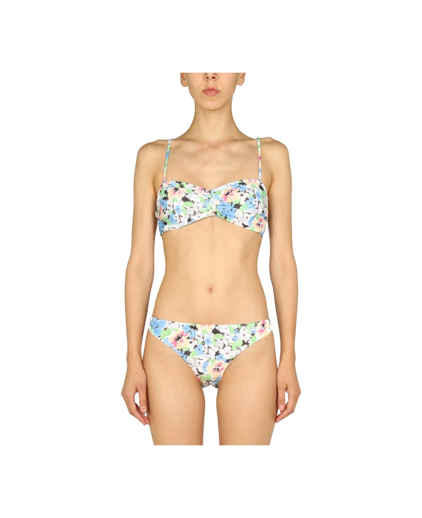 Floral Pattern Bikini Briefs - 3